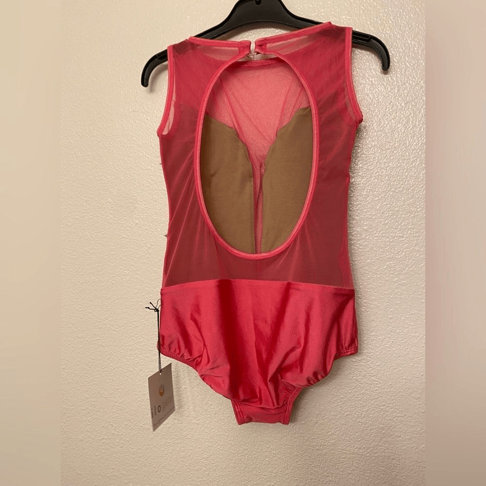 Ilo Gear Glam hot pink custom dance costume contemporary open illusion MA New