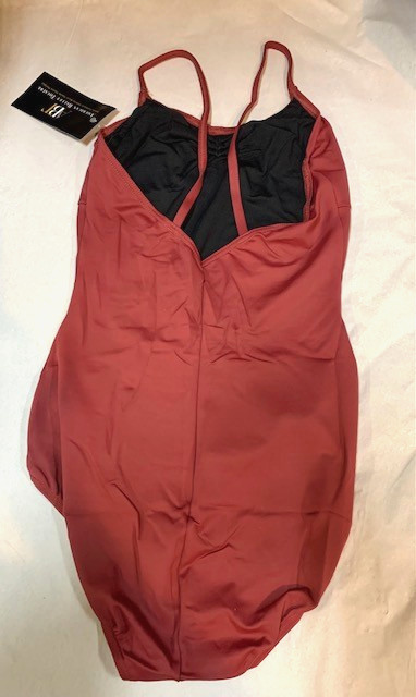 Capezio 1469 Burgundy Women’s LG (10-12) ABT Cami Pinch Front V-Back Leotard