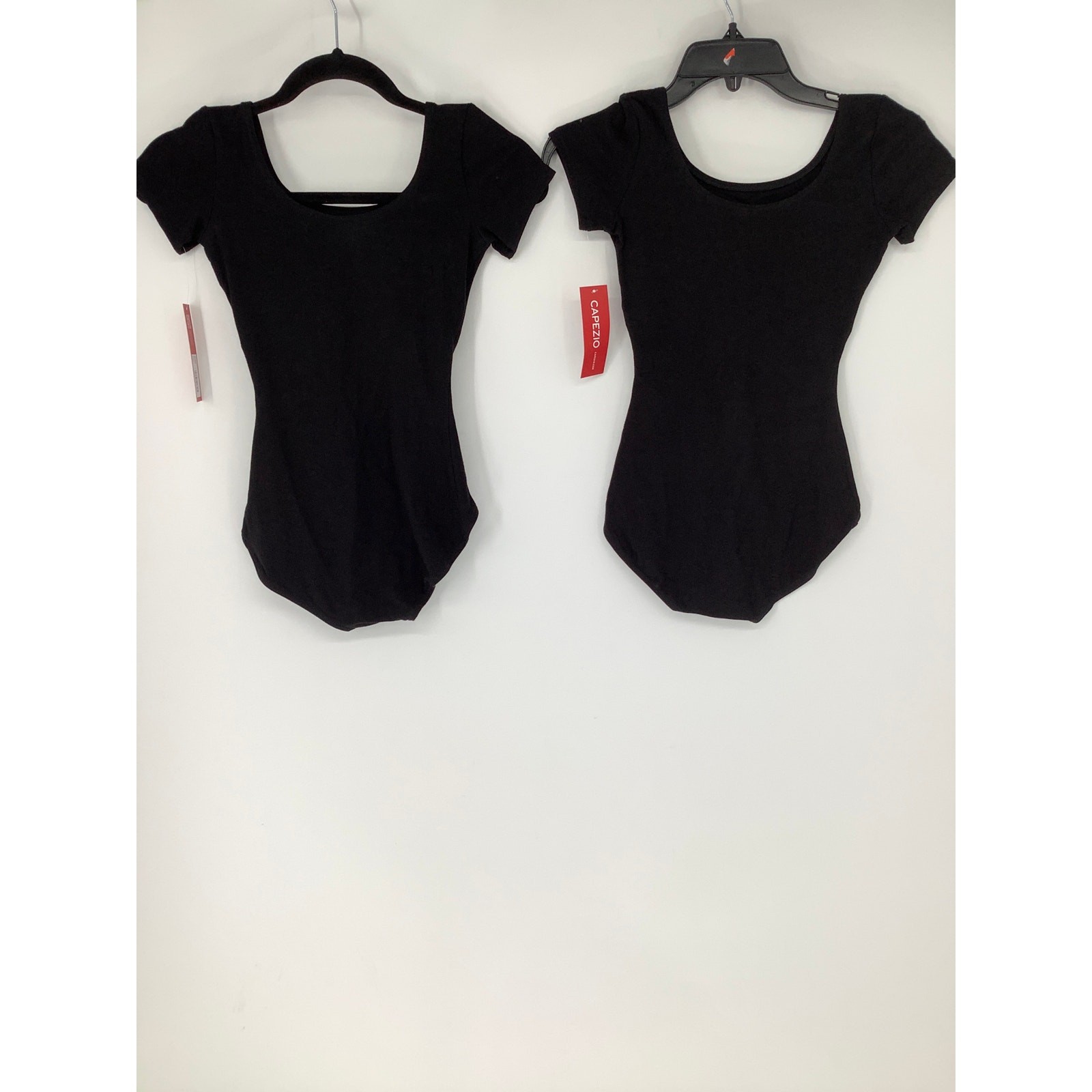 Lot of 3 Capezio Women XS Black Nude Cami Short Sleeve Balletcore Leotard B18-19