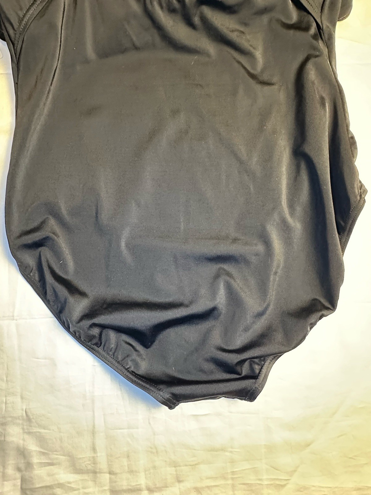 Weissman NWT Black Racerback Ballet Dance Leotard MT12623 LA