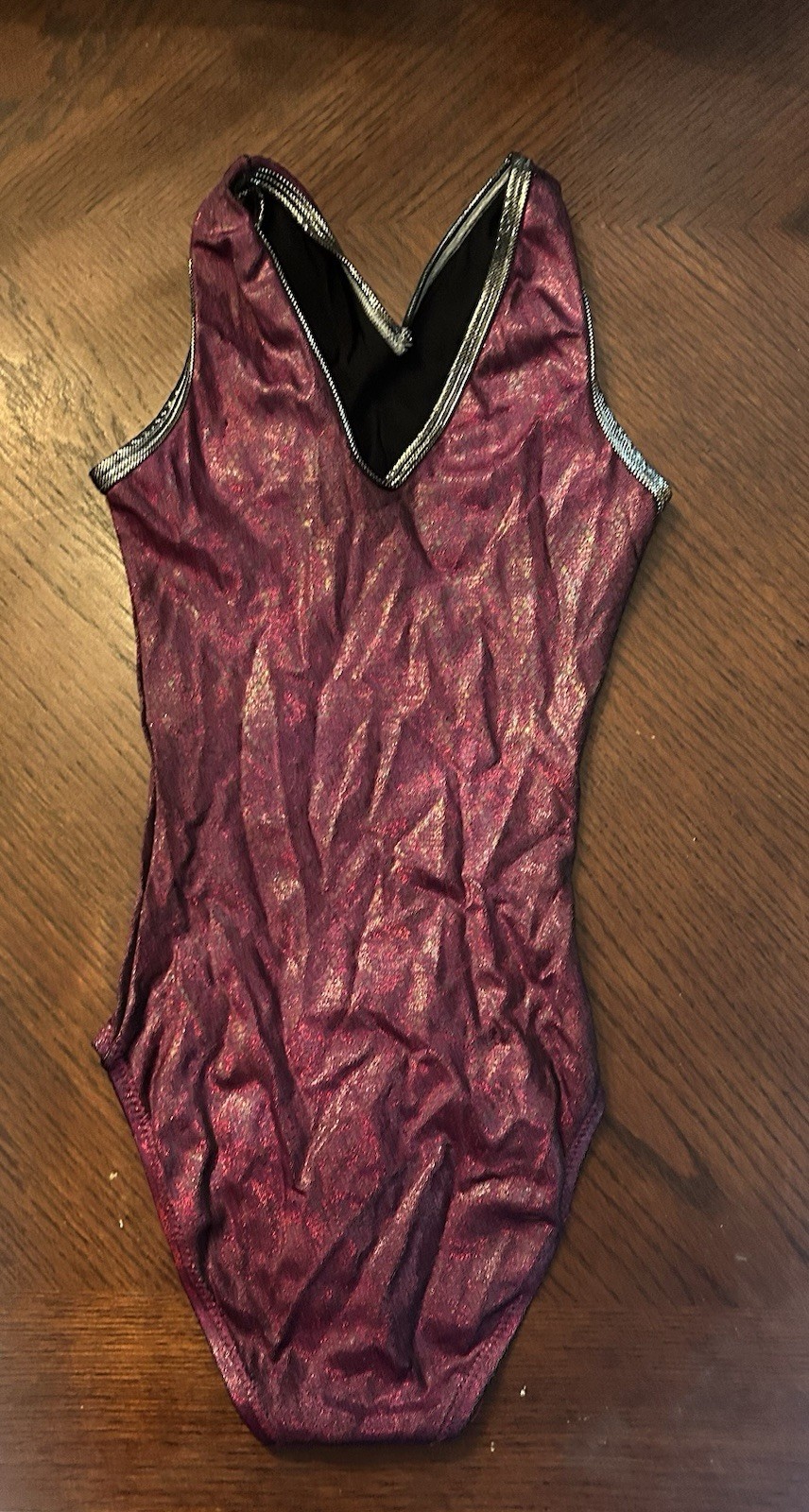 Womens Alpha Factor Burgundy Practice Leotard Size: AXS