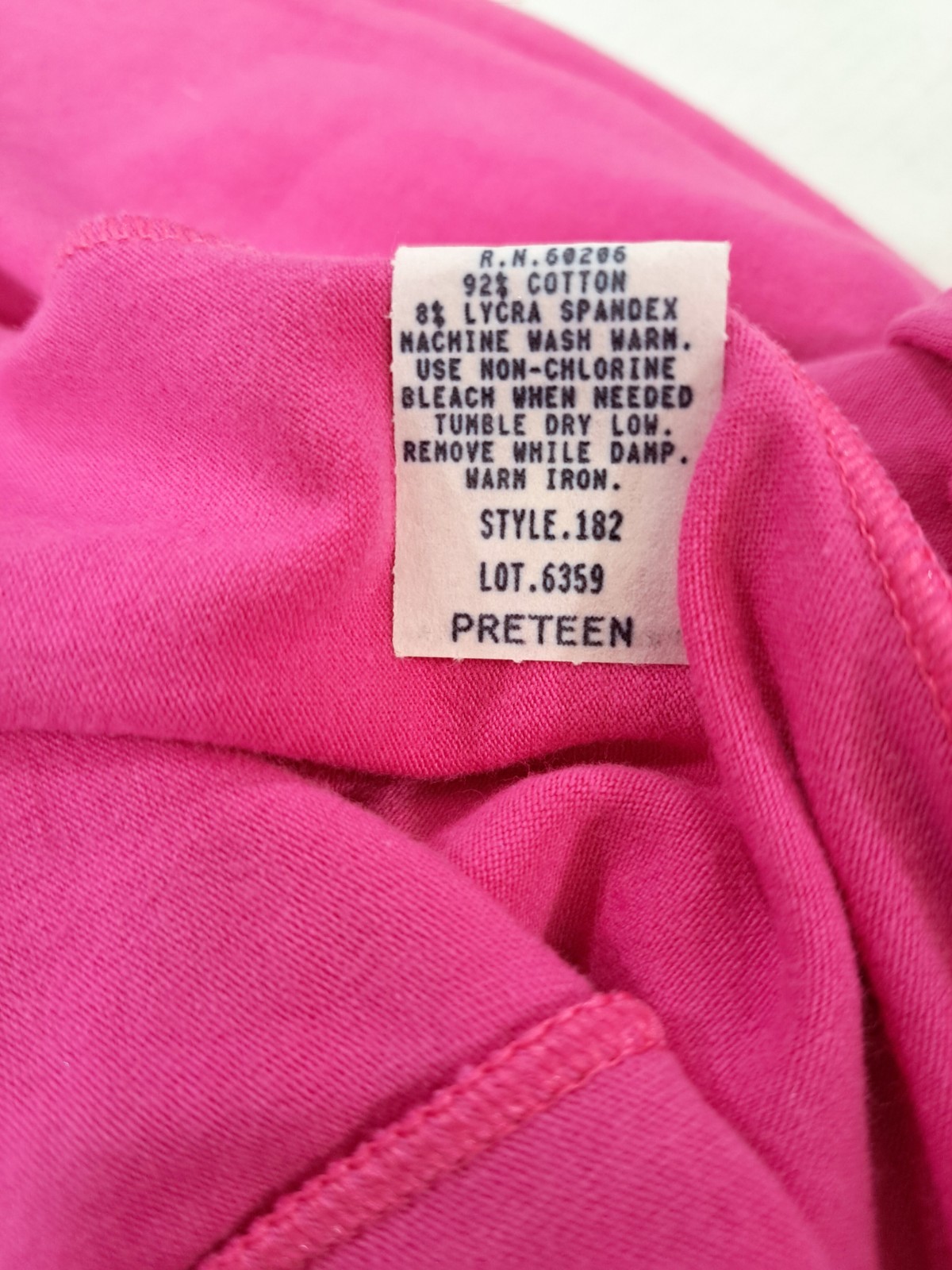 Body Wrappers VTG 80s Pink Cotton Unitard Biketard #182 Size Preteen / Adult XS