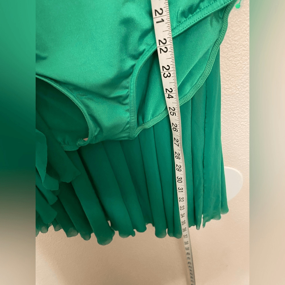 Elisse dance costume lyrical ballet green embellished Dress 36603 EL812 MA adult