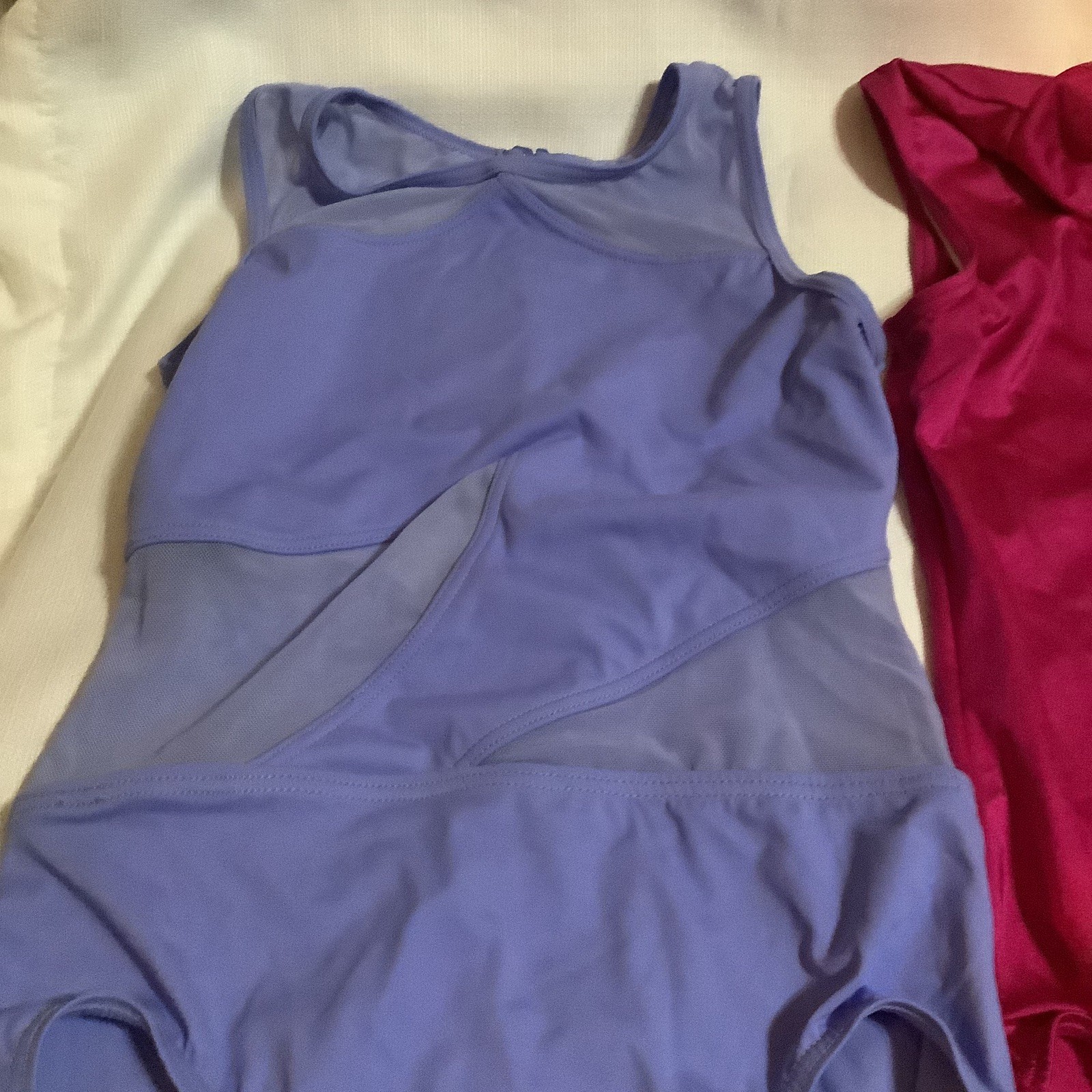 Adult Dance Gymnastics Leotard Balera Weissman Lot Of 2 Pink Blue sz XSA