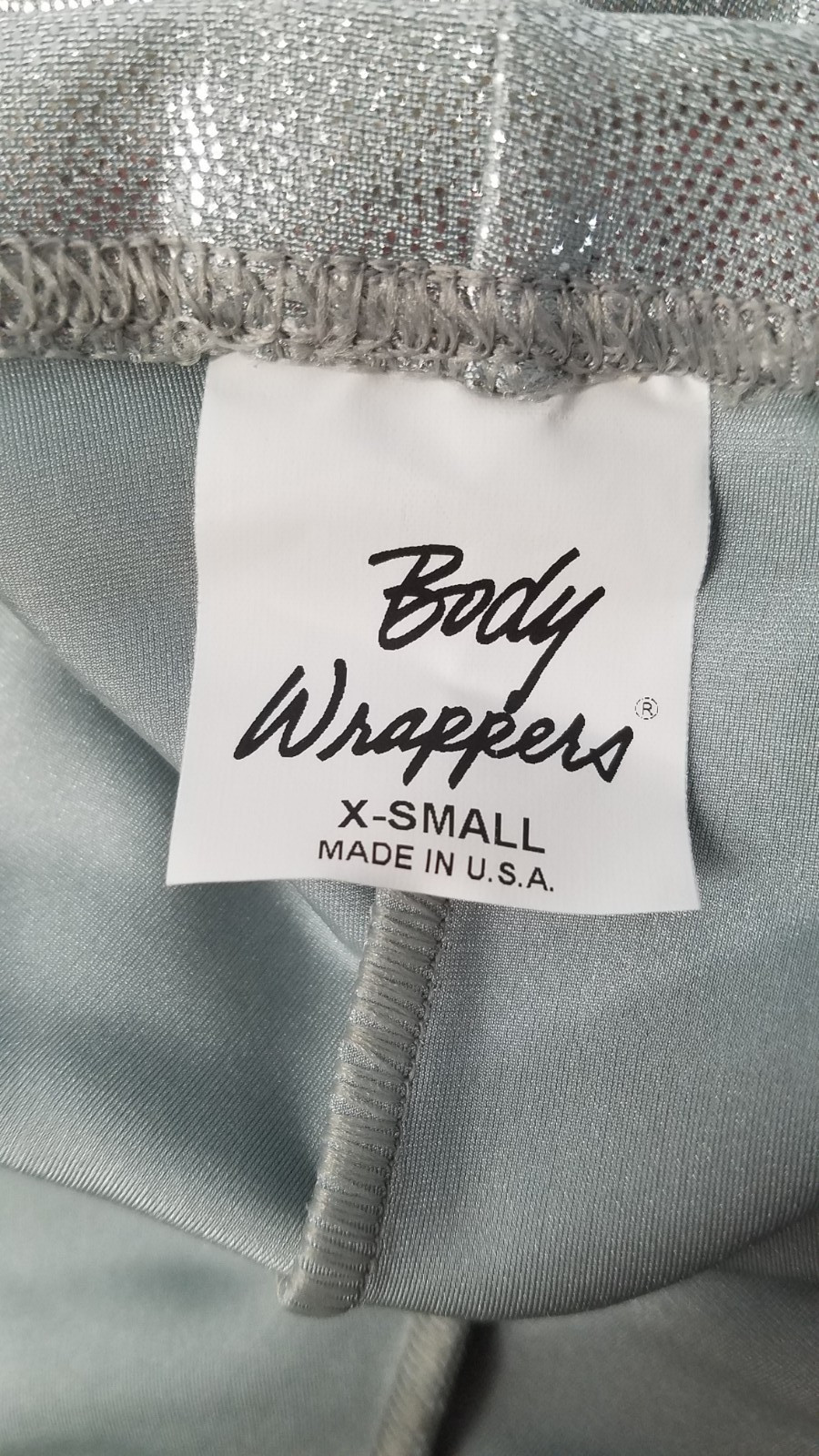 Body Wrappers Dance Gymnastics Hot Shorts Style 8491 Adult X-Small Silver 5132