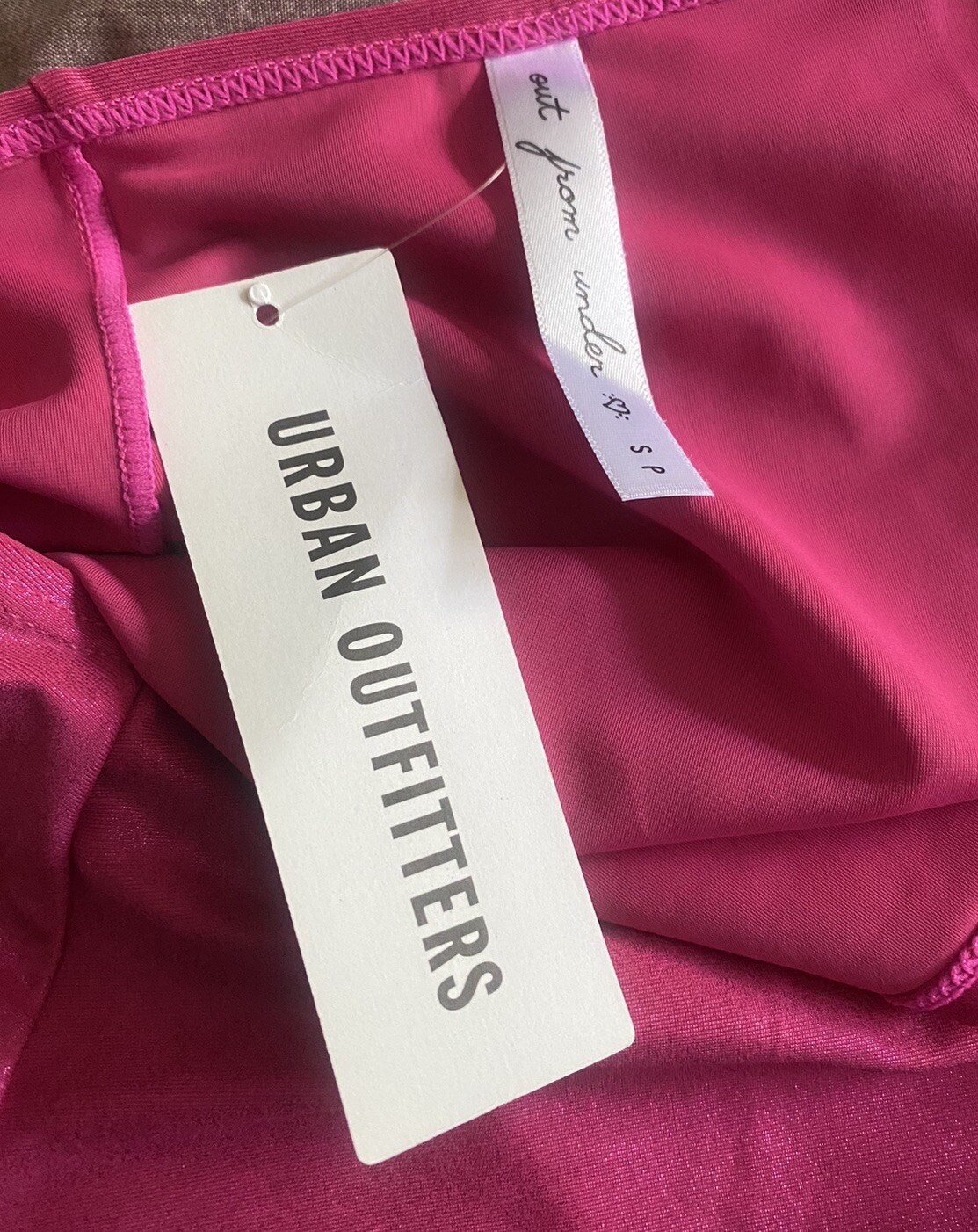 Women Urban Outfitters Metallic Pink Micro Skirt Dance Size S