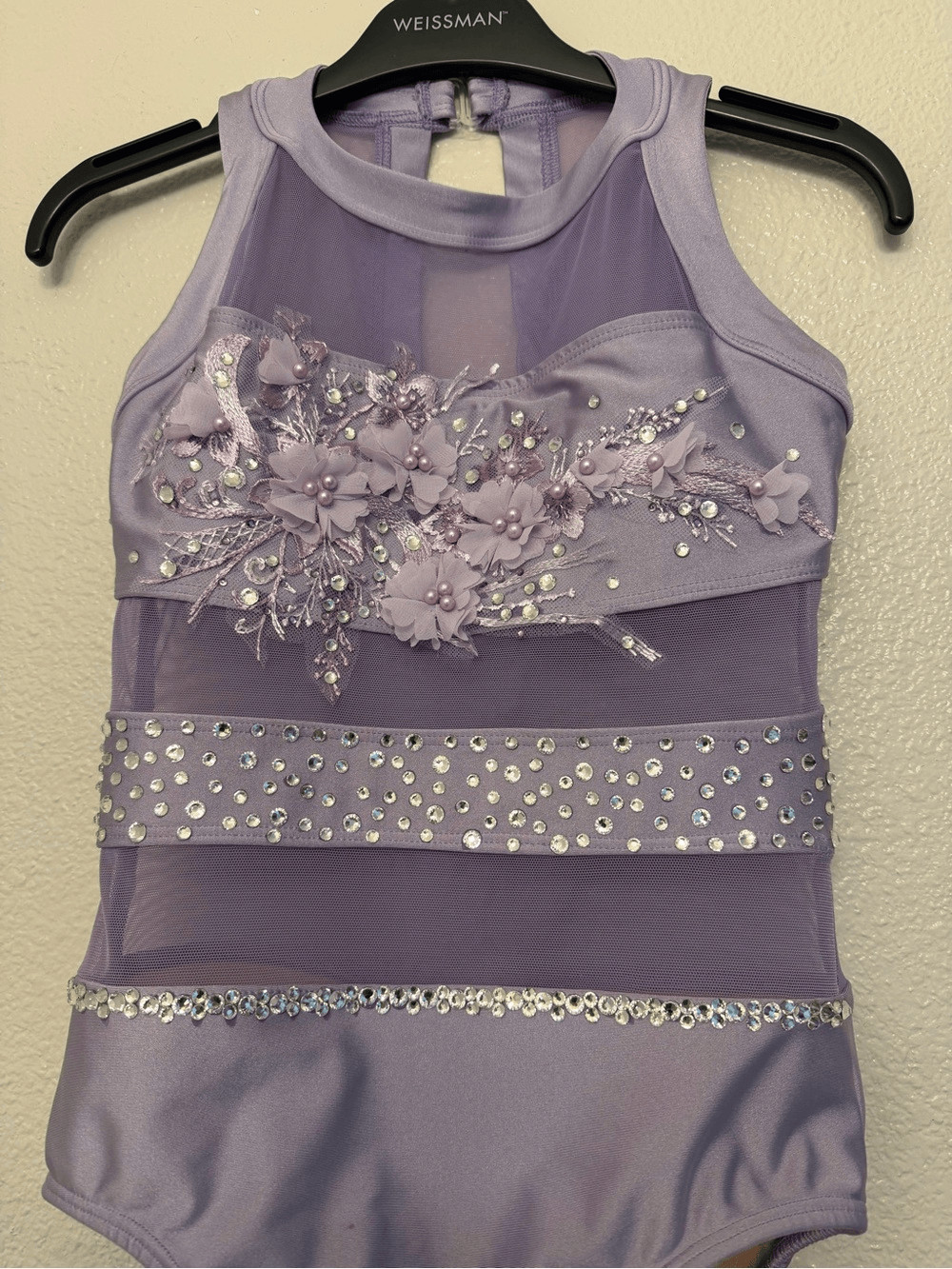 Ilo Gear Glam contemporary lavender purple custom dance costume XSA adult