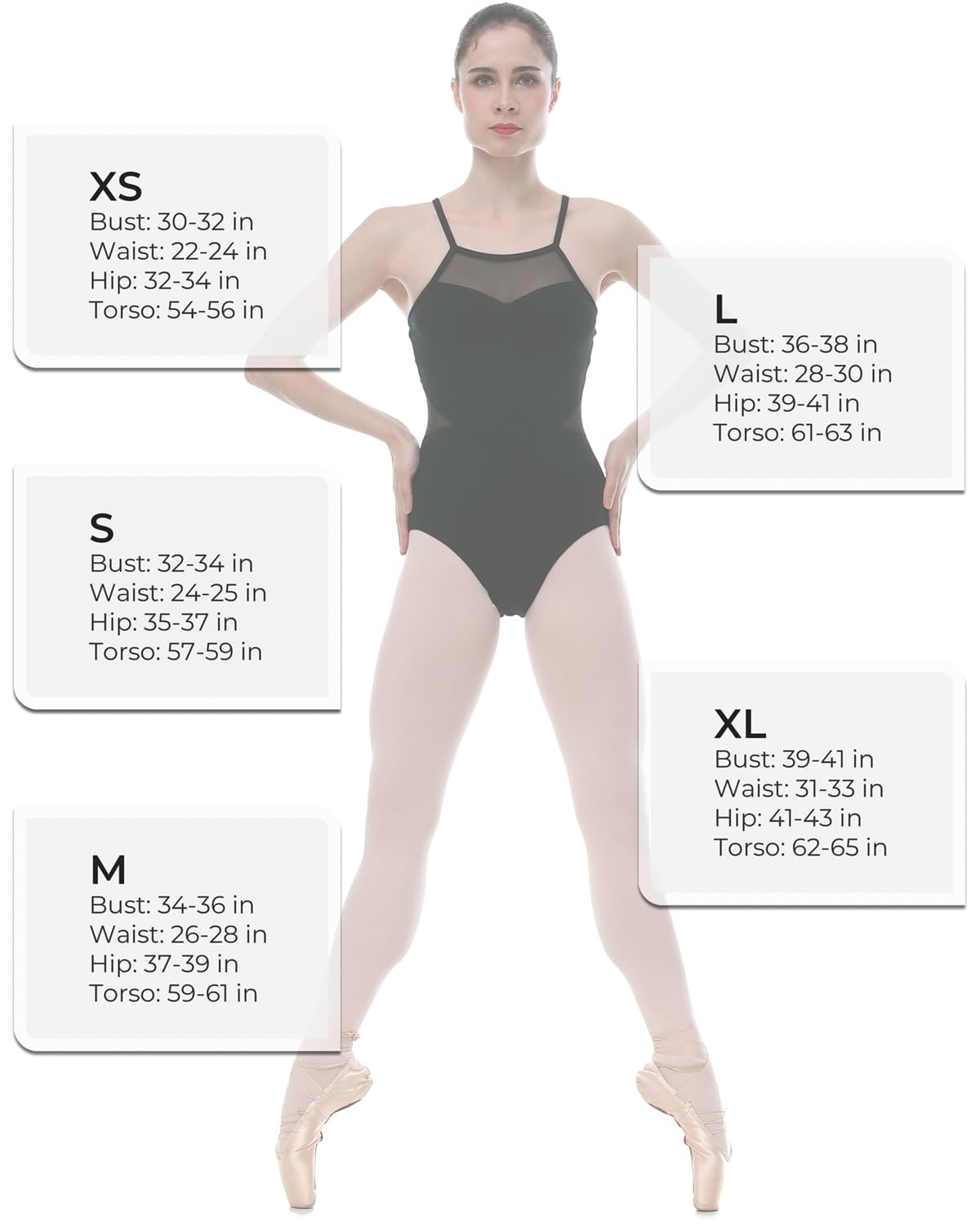 Sweetheart Neck Mesh Panel Leotard with V-Shaped Back, L