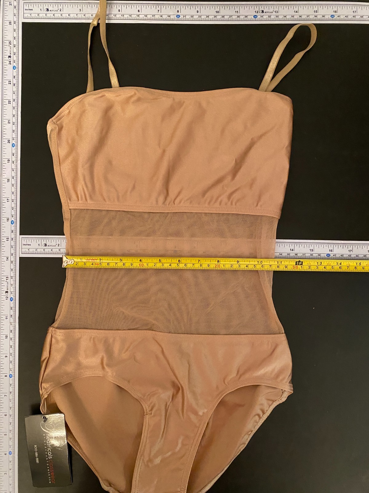Natalie Dancewear Undercover Camisole Cheer Undergarment Caramel Leotard Adult S