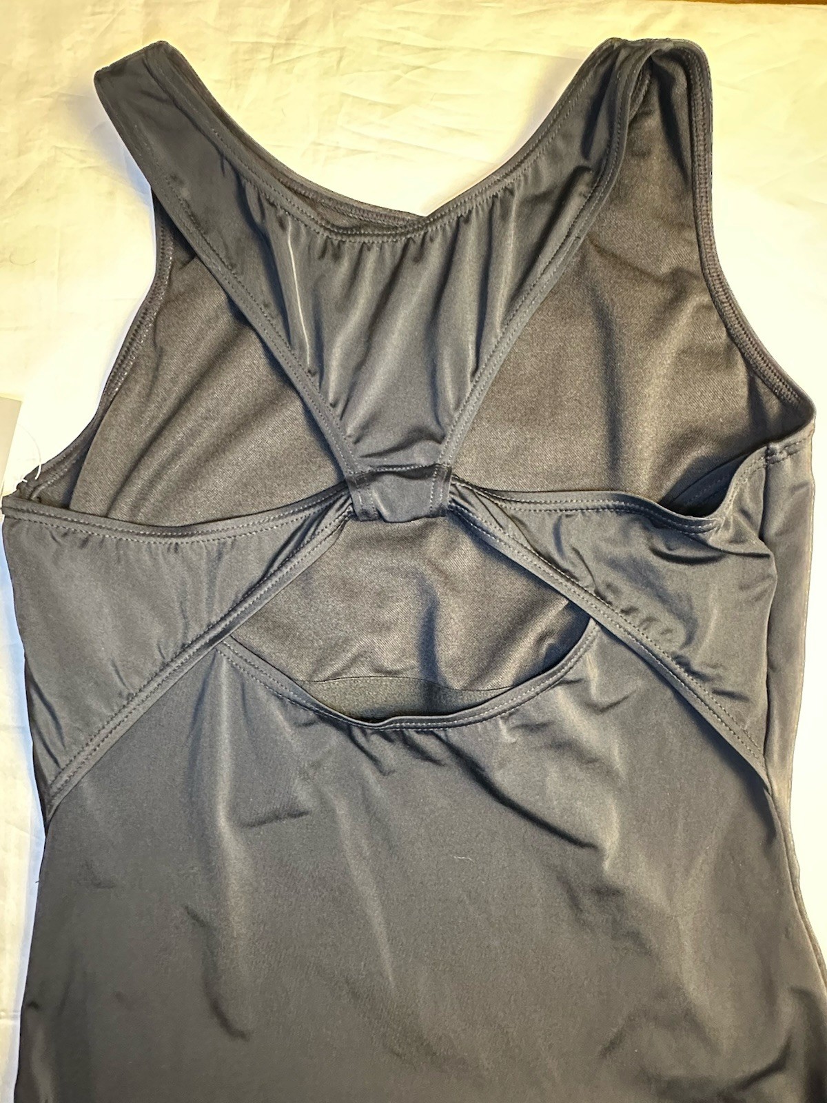 Weissman NWT Black Racerback Ballet Dance Leotard MT12623 LA