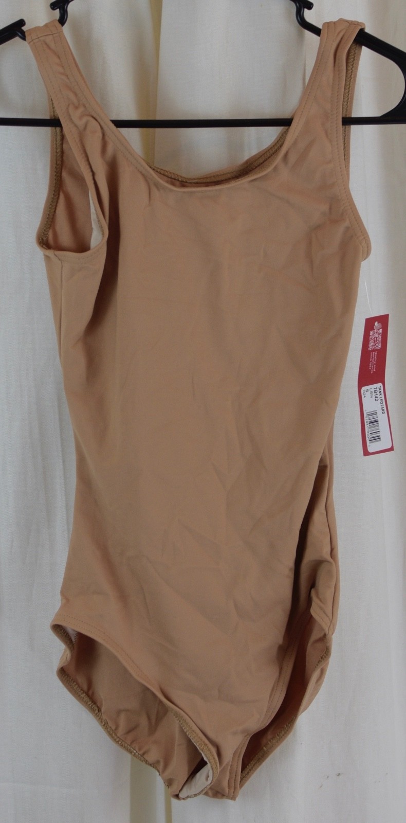 Capezio Women’s High Neck Tank Leotard Beige Size Small