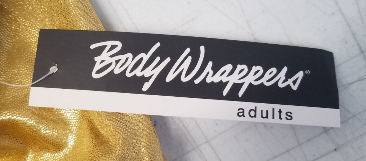 Body Wrappers Dance Gymnastics Hot Shorts Style 8491 Adult Small Gold 5131