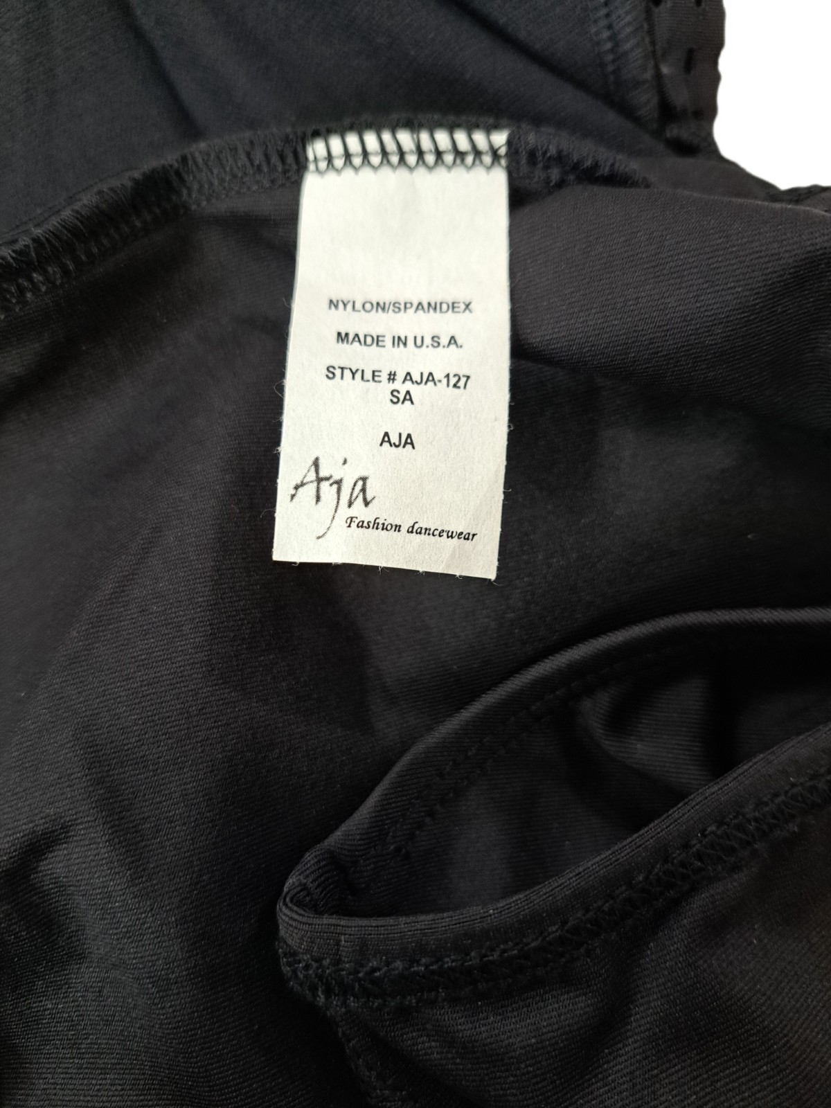 Aja VTG Strappy Crossback Belted Mesh Tank Leotard Black Women’s AS Size S