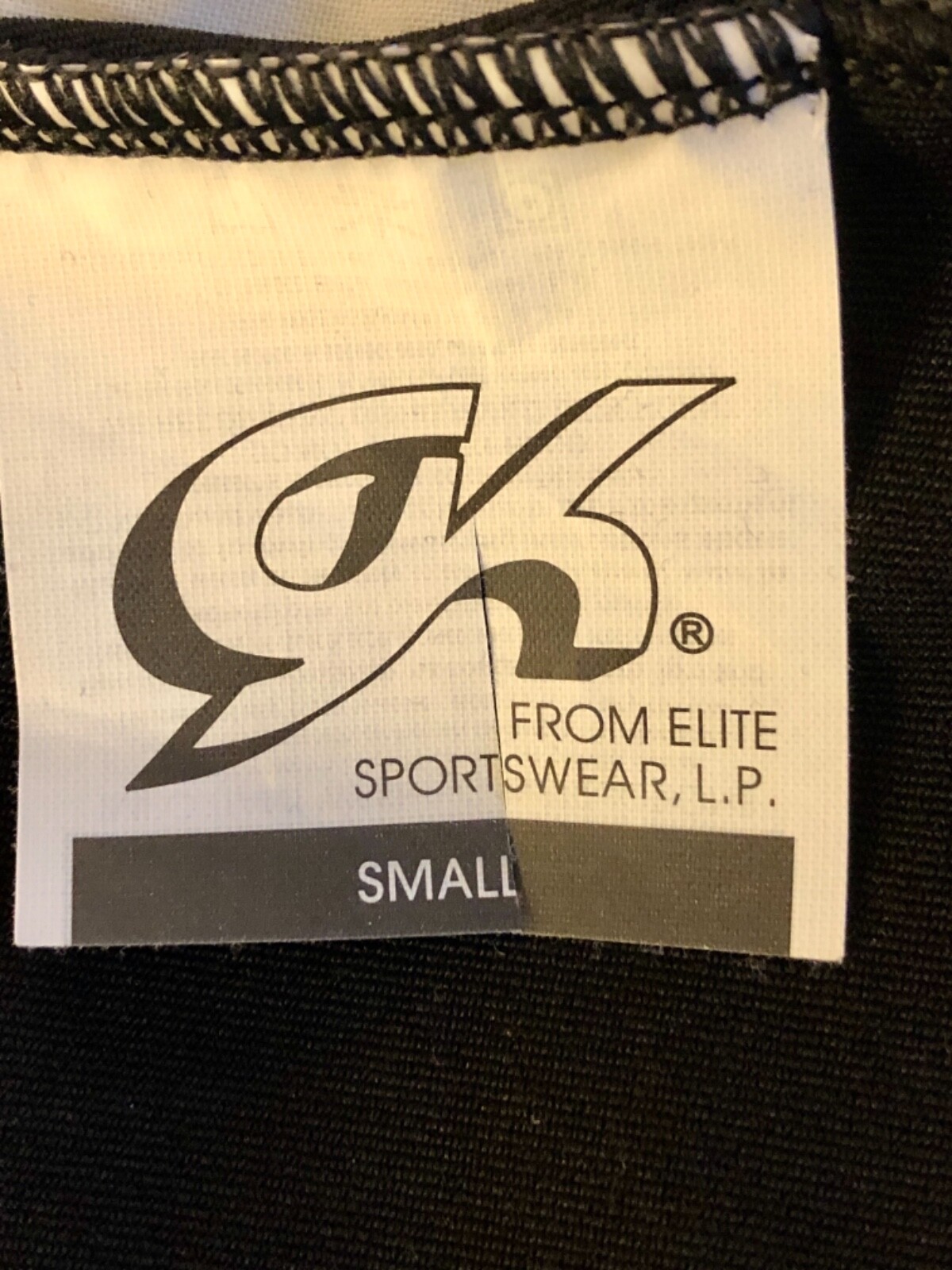 GK ELITE DANCE TOP ADULT SMALL ROYAL BLACK DRY TECH SLVLS TANK Sz AS NWT!