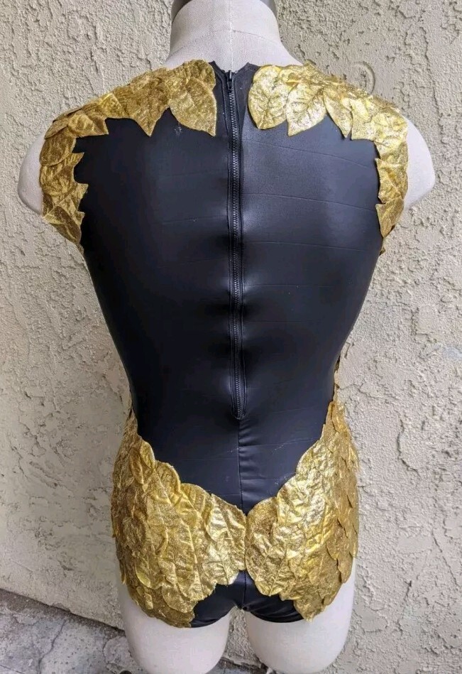 Gold Leaf Custo Made Drag Queen Leotard