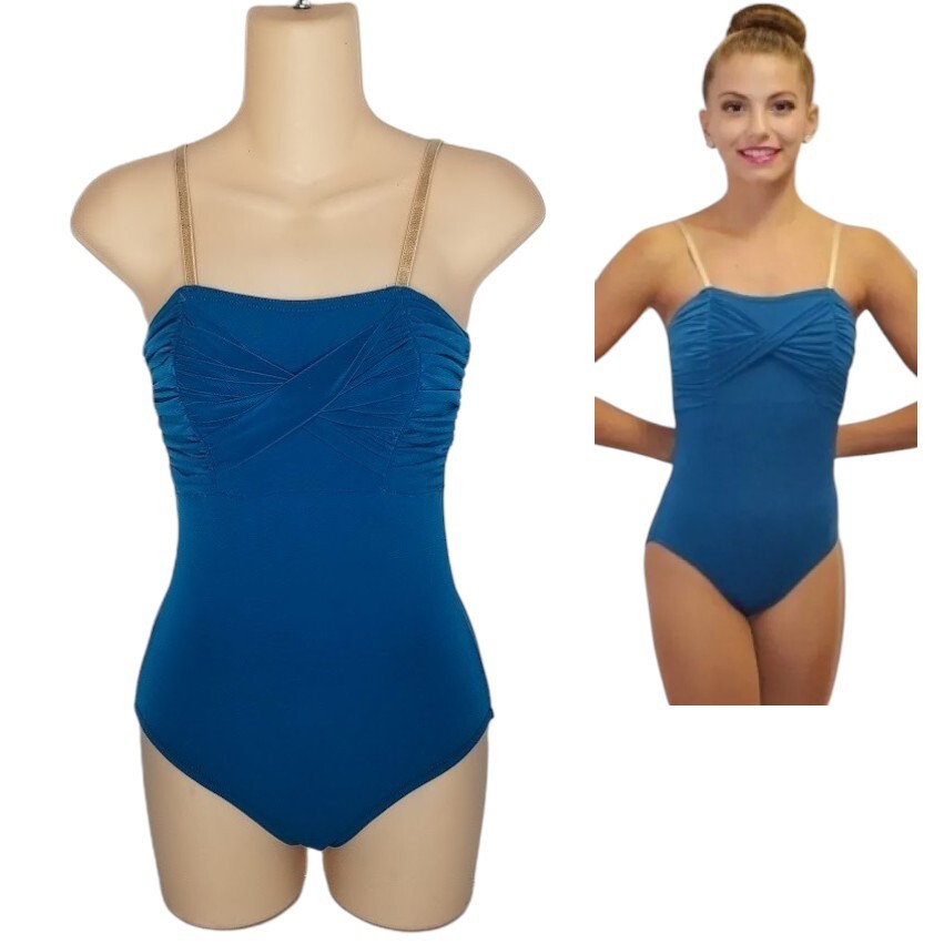 Reflections LEOTARD Dance Costume CHOICE Teal-Fuchsia-Purple NEW With Strap FLAW