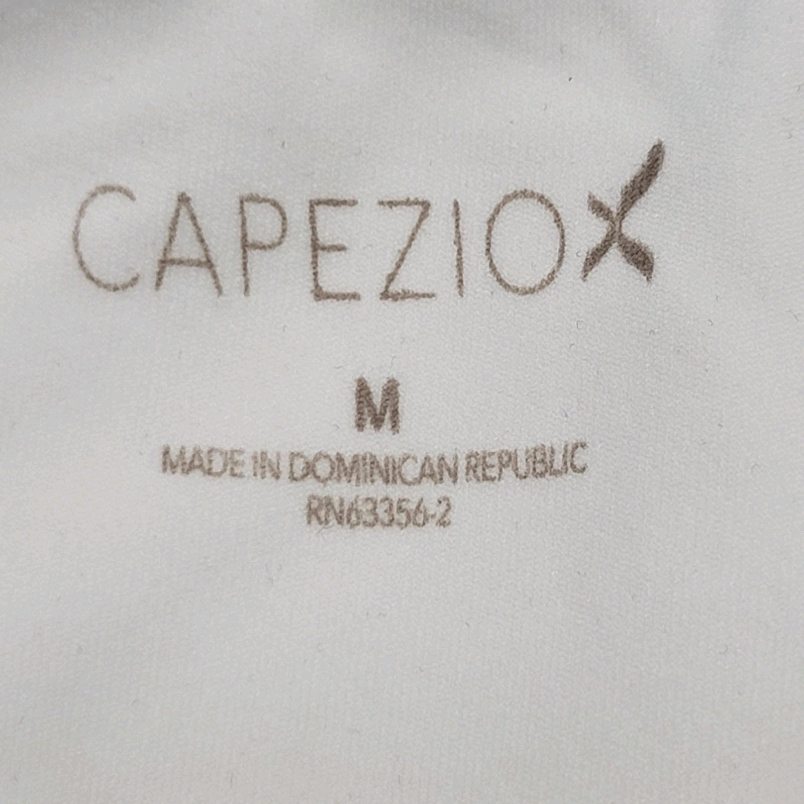 Capezio White High Scoop Front & Back Dancewear Basics Leotard SZ. MA