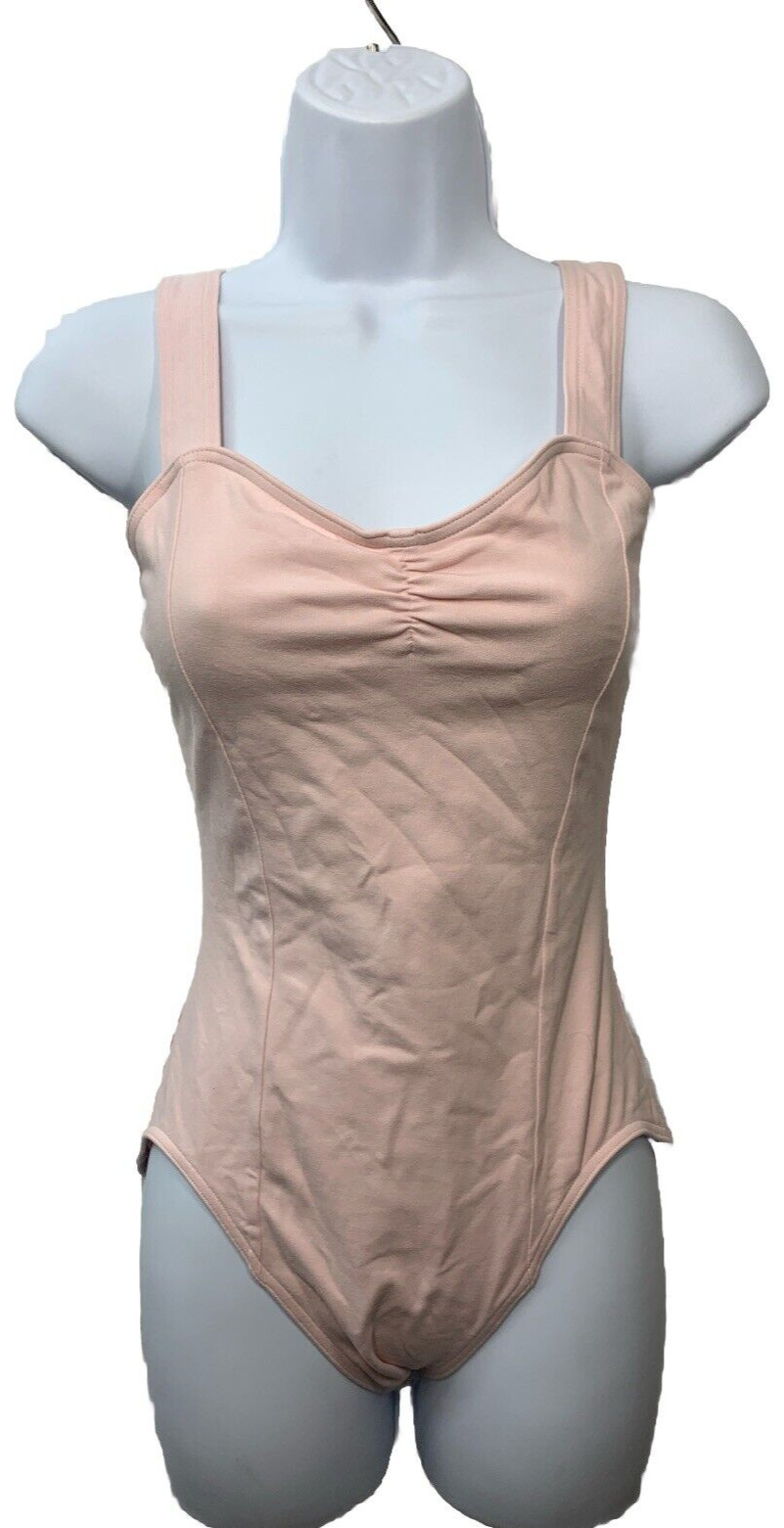 Capezio Women’s Princess Tank Leotard CC202 Pink Size Large Sweetheart Neckline