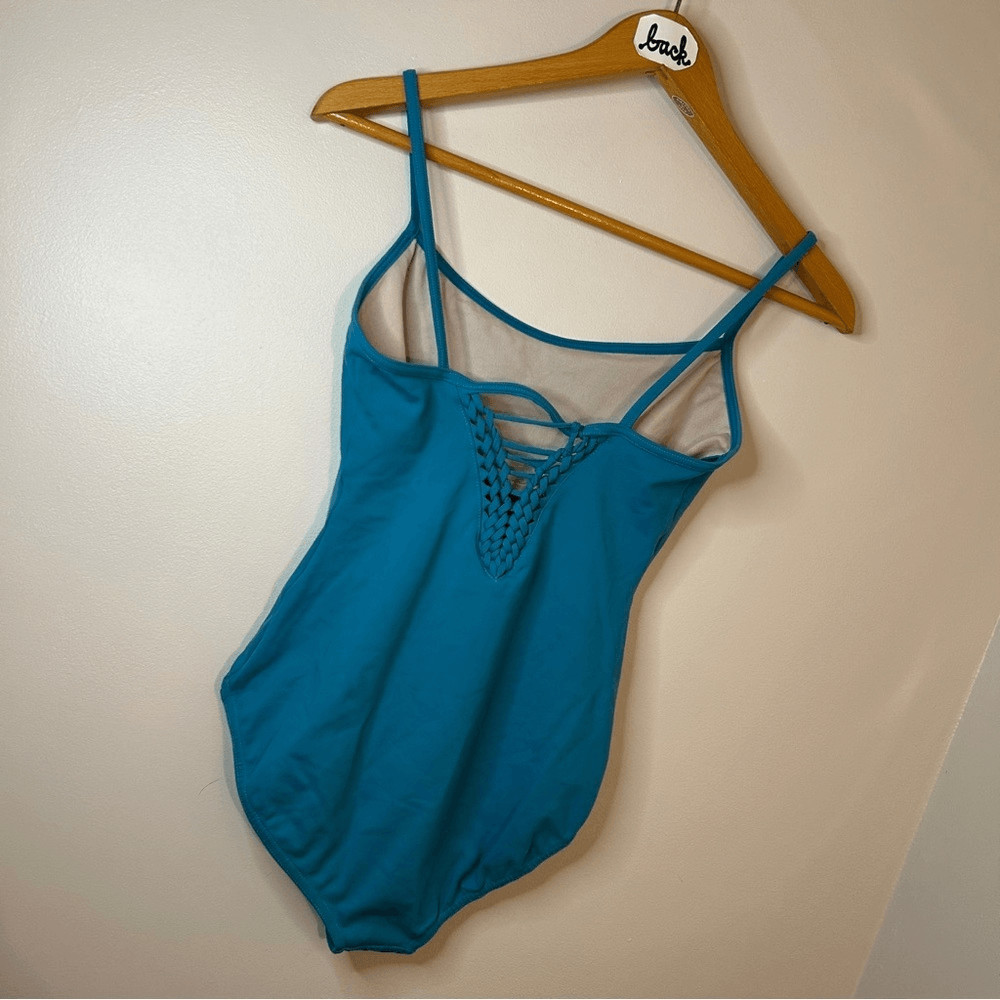 Bloch M Blue Ballet Lyrical Contemporary Jazz Modern Dance Leotard Feminine