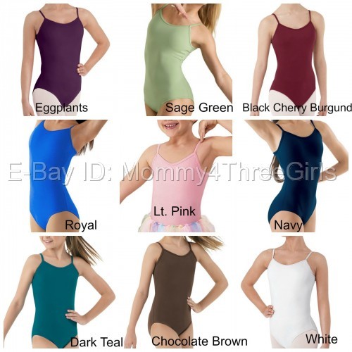 NEW Capezio Balera Bloch Dance Camisole Cami Leotard Many Colors Adult Sizes