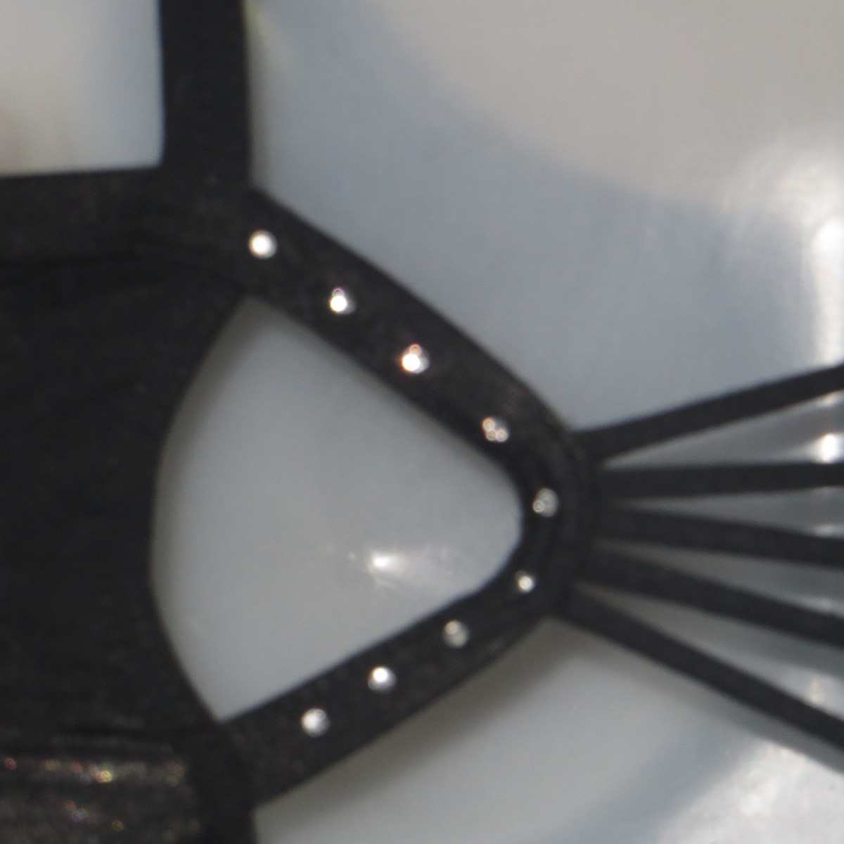 So Danca Black Cami Rhinestone Leotard Leo V-2917VL Size PA P Petite Adult