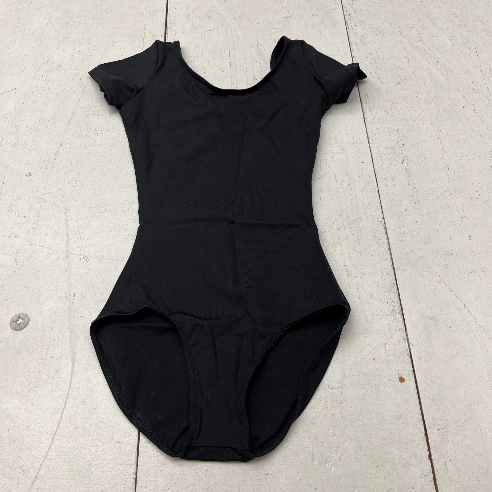 Capezio Black Short Sleeve Leotard Women’s Size X-Small NEW