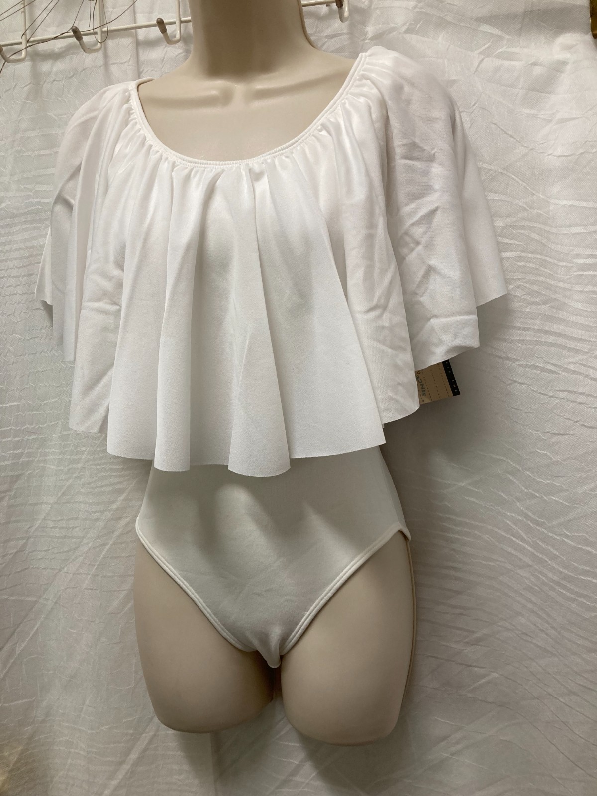 Collared tank Praise Leotard Leo’s 20-62 ladies sizes nylon White fun streetlook