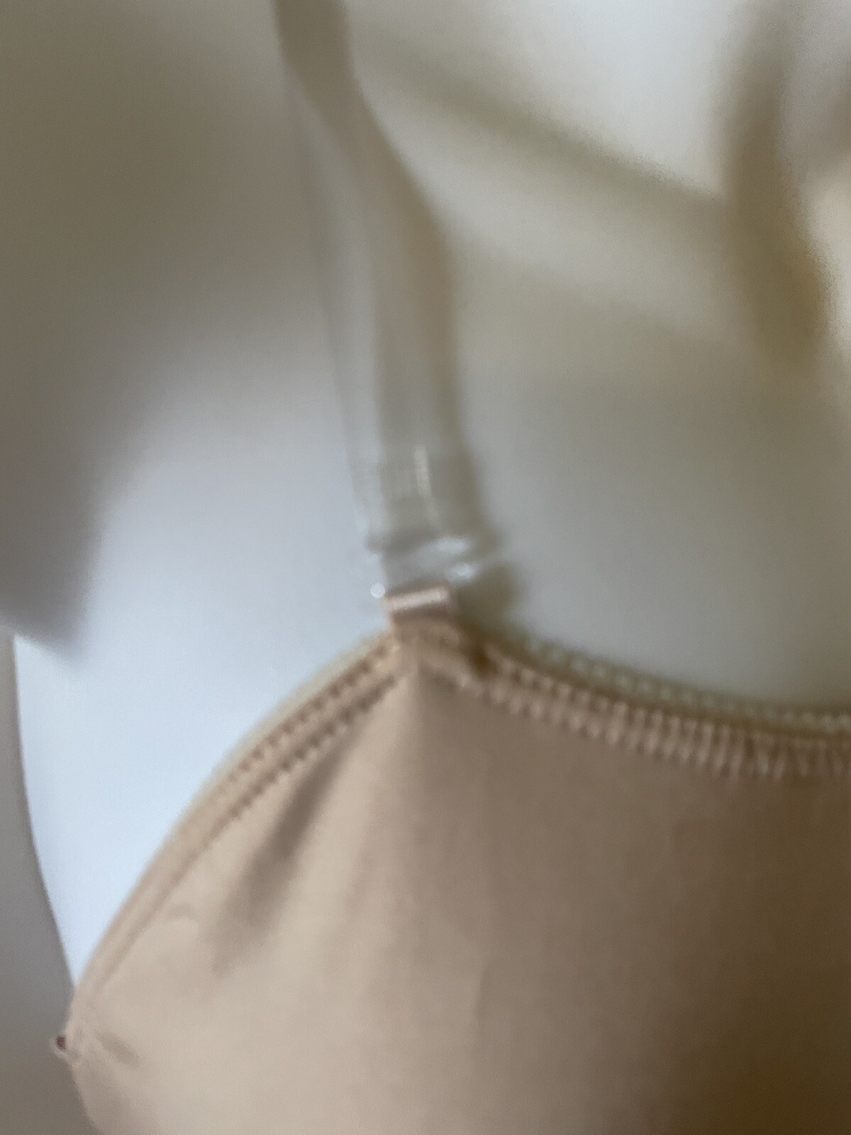 Motionwear 107 Women’s Petite Nude Undergarment Leotard w/ Clear Adj. Straps