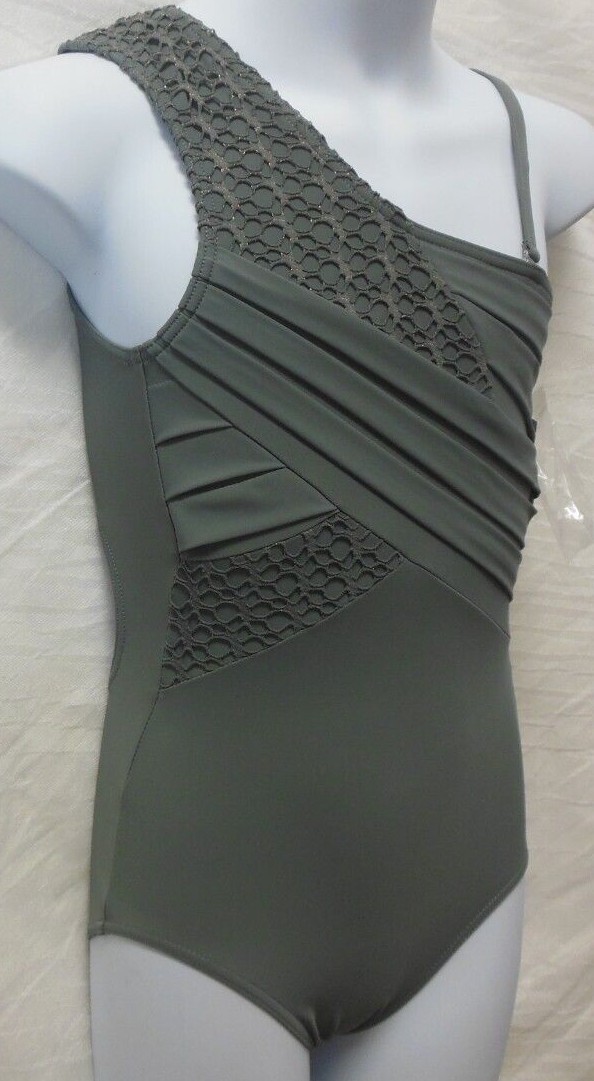 Capezio Pleated synergy leotard 10186 detachable strap 5 colors ladies szs
