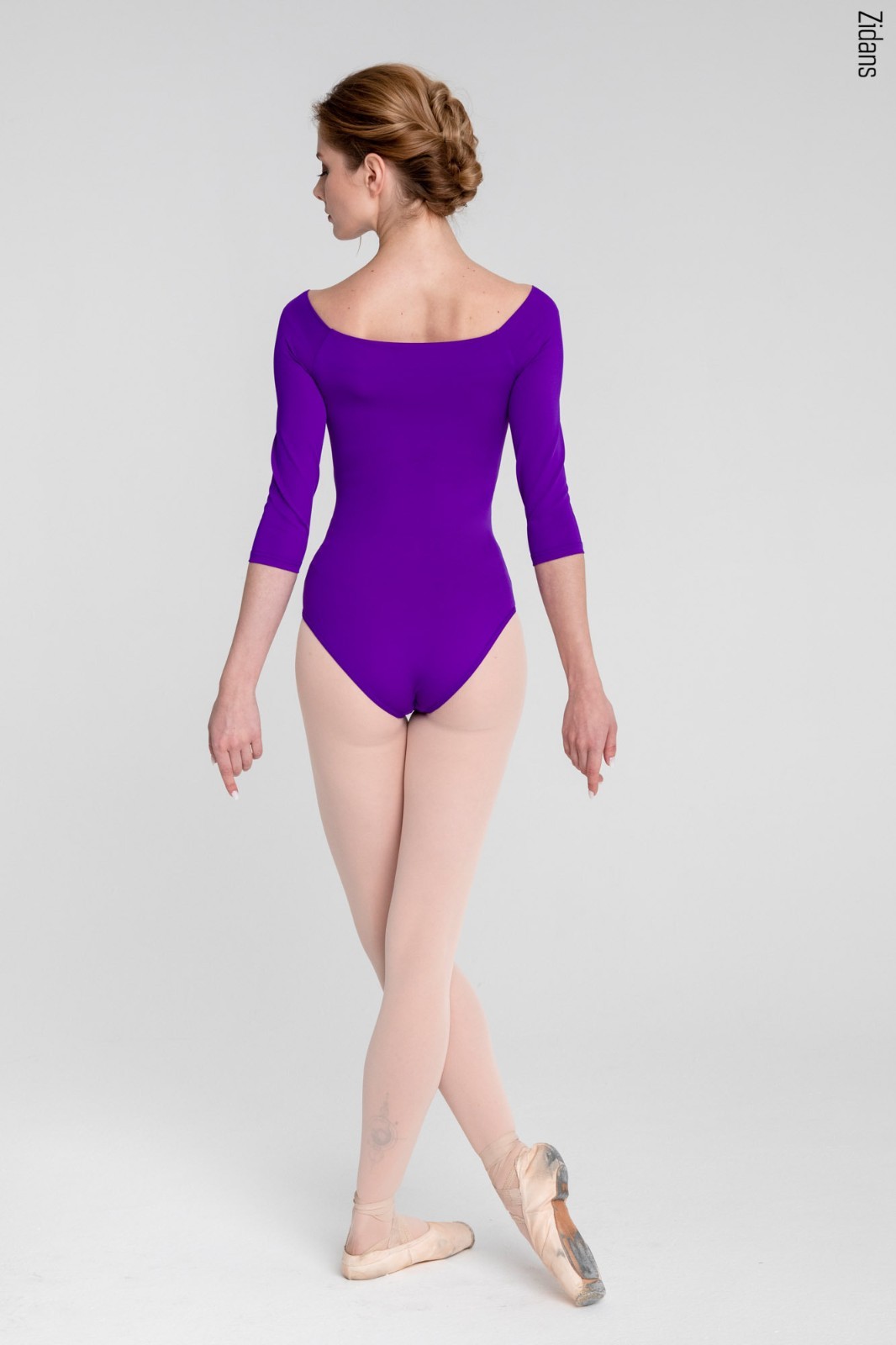 Zidans 3/4 Sleeve Ballet/Gymnastics Leotard/Swimsuit | Size S | Purple / Violet