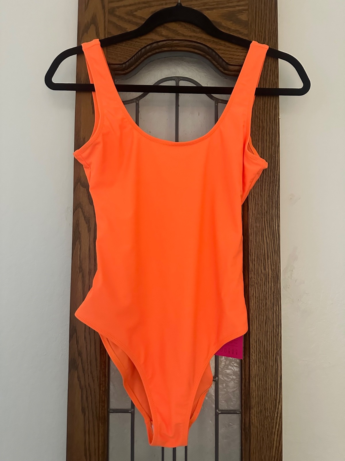 SPEERISE One Piece Tank High-Cut Leotard Small NWT Nice! NEON ORANGE