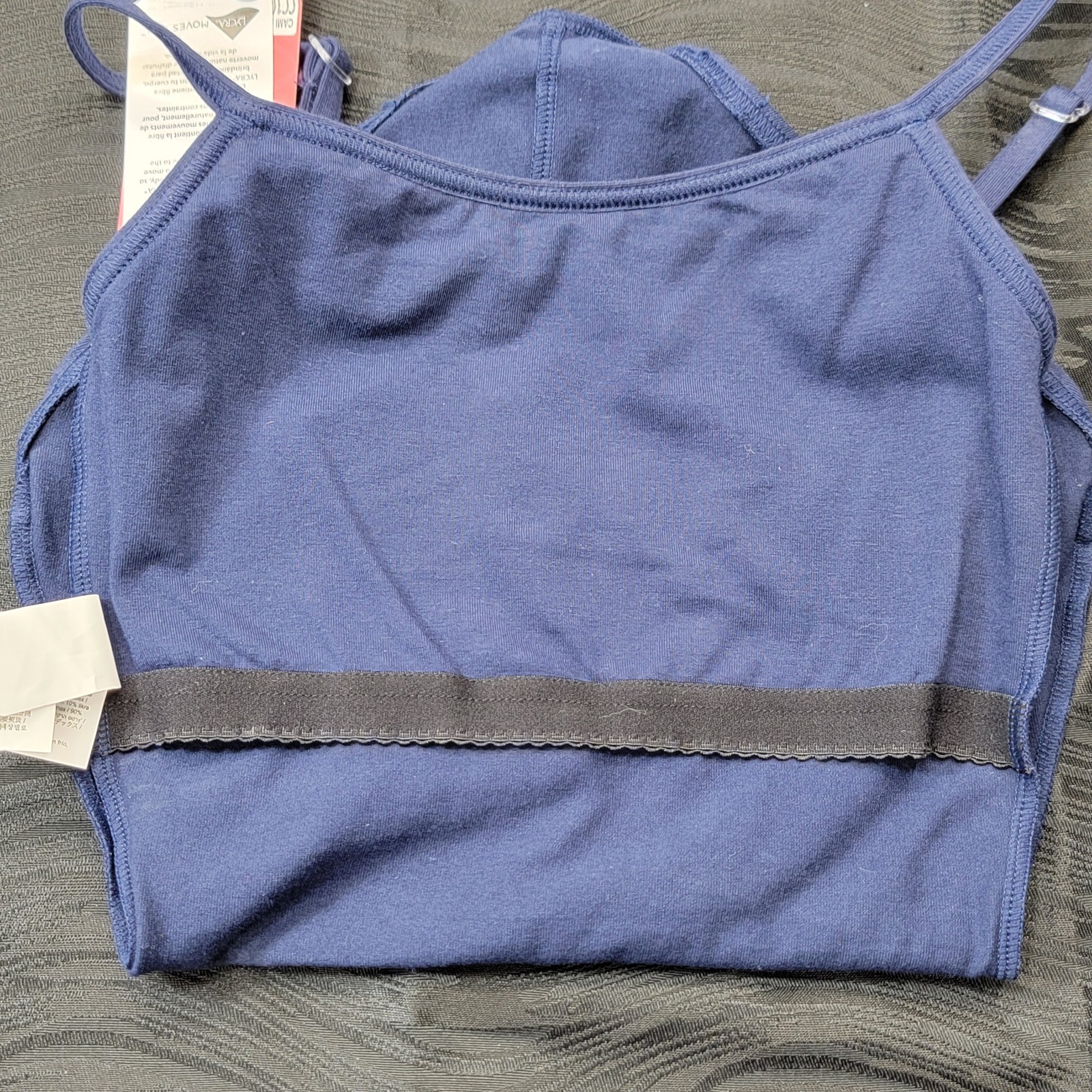 Capezio Navy Camisole Leotard Adjustable Spaghetti Straps V-back Leotard SZ XSA