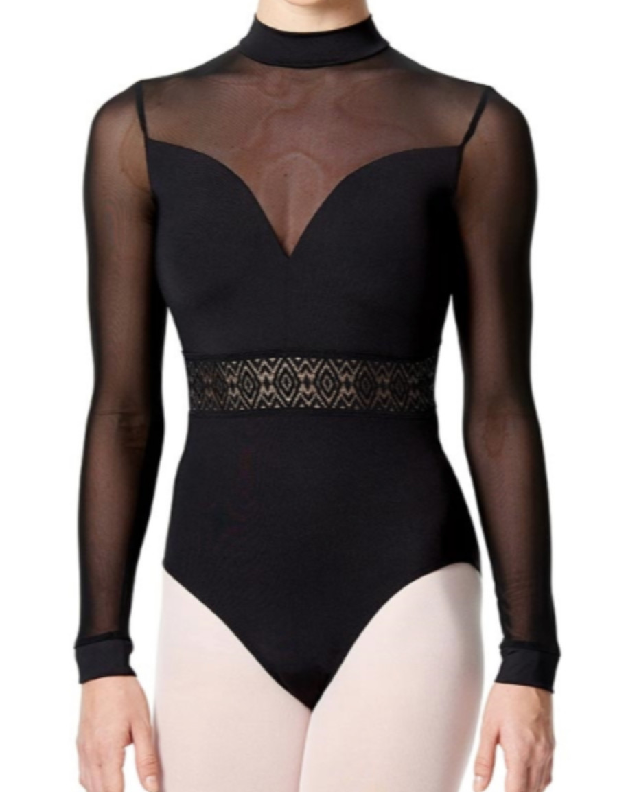 Ballet Dance Leotard by Lulli – Stunning Open Back Design – NWT – Black – XS