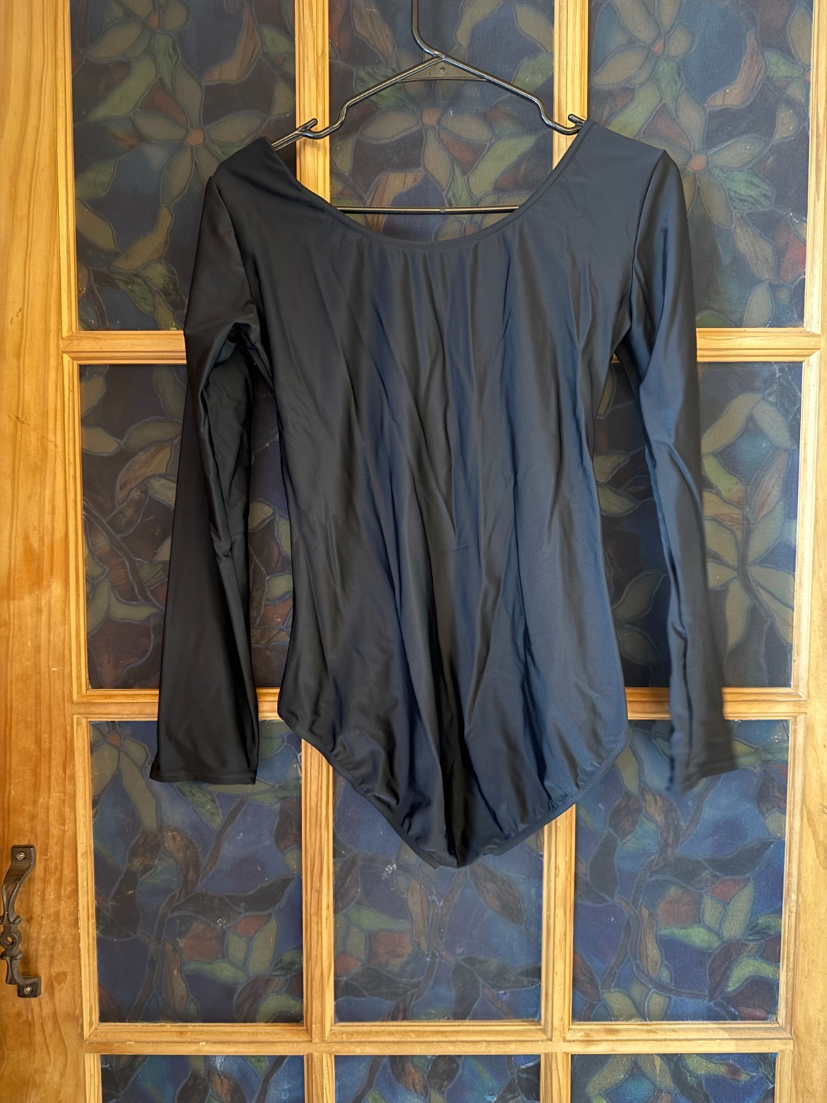 Theatricals Basic Black Long Sleeve Leotard Dance Costume Bodysuit Women’s XL