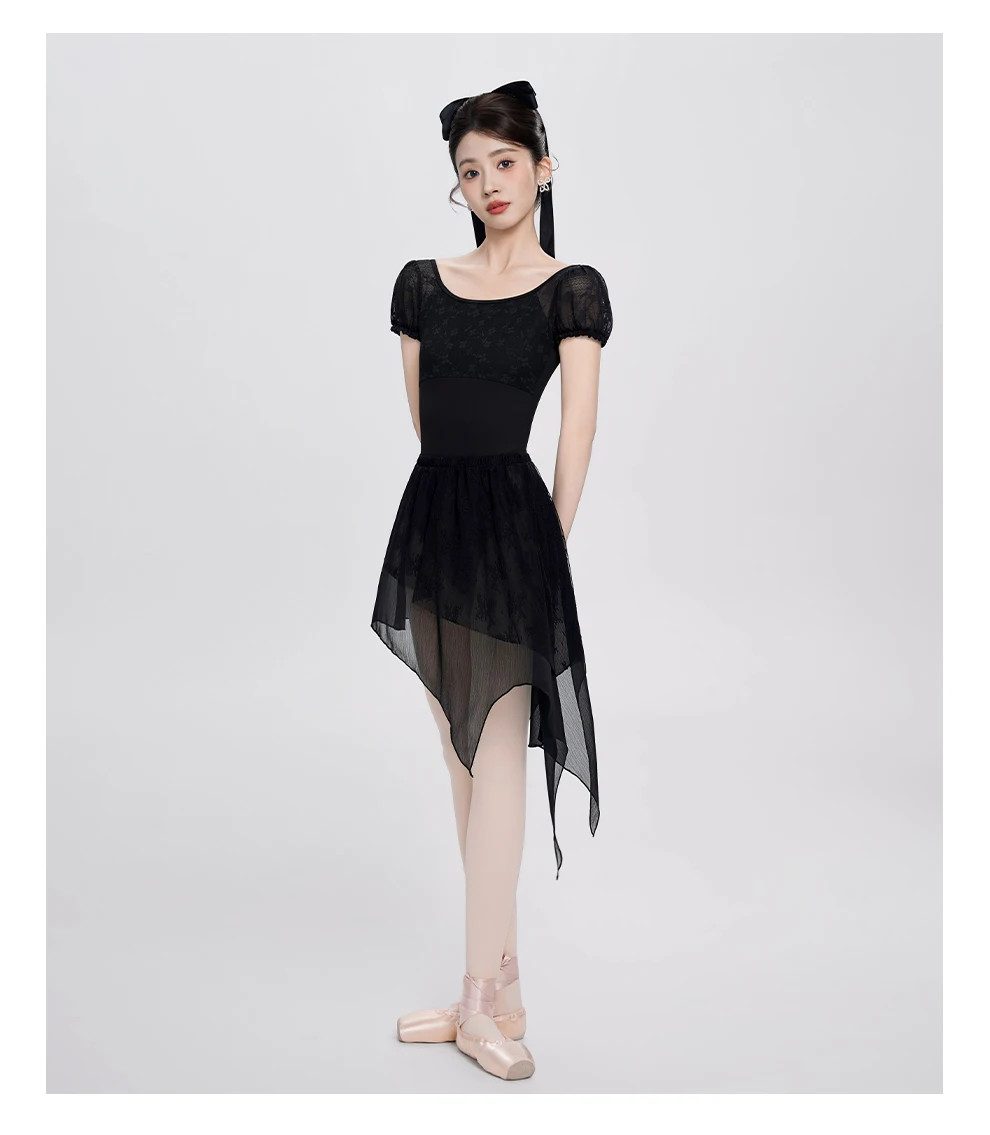 Woman Ballet Leotards Lace Splice Dance Gymnastics Leotard Ballet Clothes