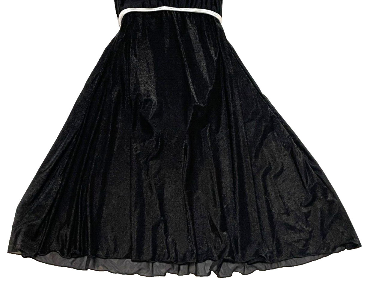 Bal Togs Camisole Dress Black Silver Trim Leotard Bodysuit Skirt New Women S fit