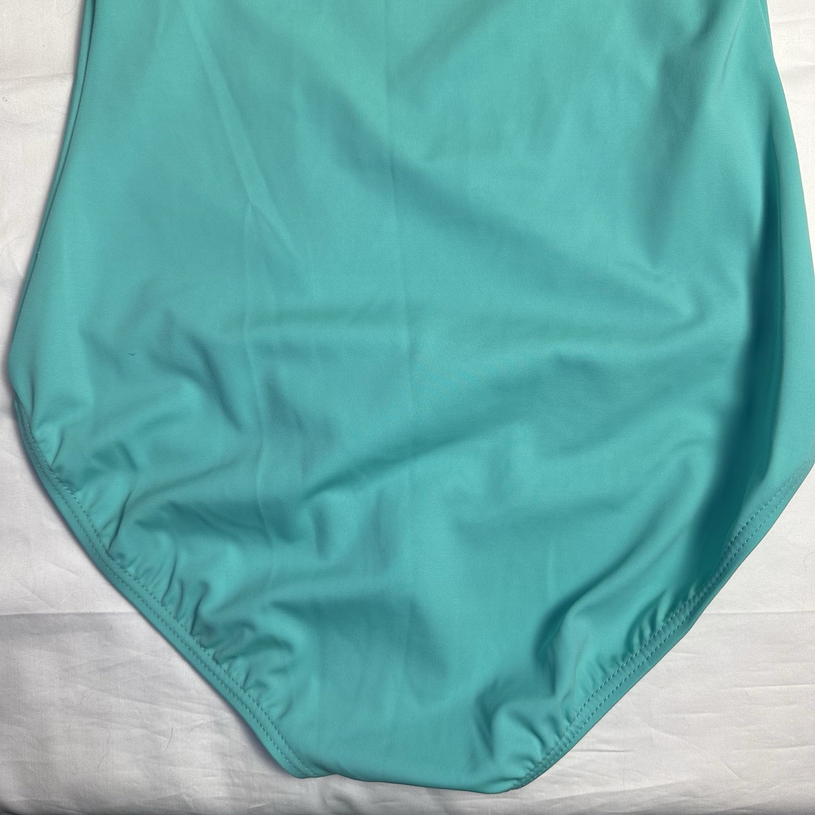 Weissman NWT Aqua Wide Camisole Strappy Ballet Dance Leotard SA 14538