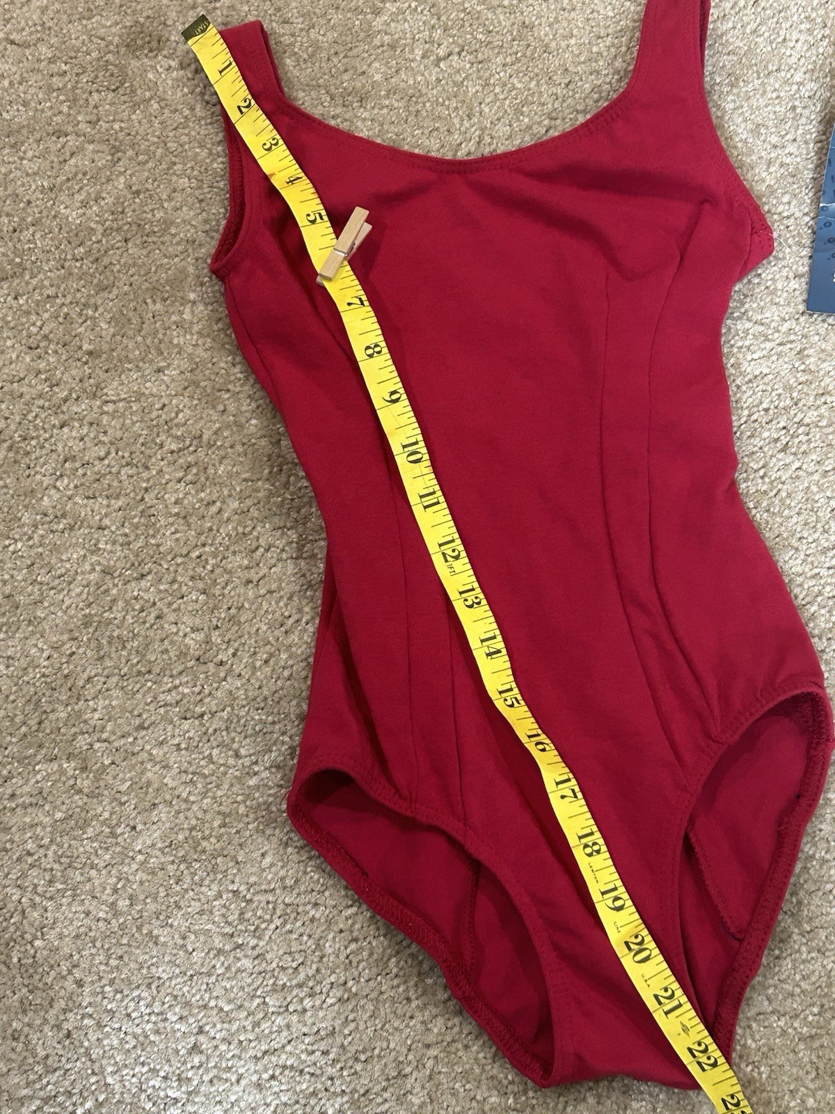 Women’s Tank Leotard Capezio Red Cotton Blend XS Adult NWT