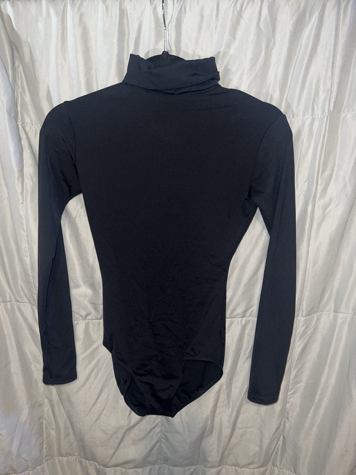 Capezio Long Sleeve Zip Up Leotard Black Size Medium Women’s