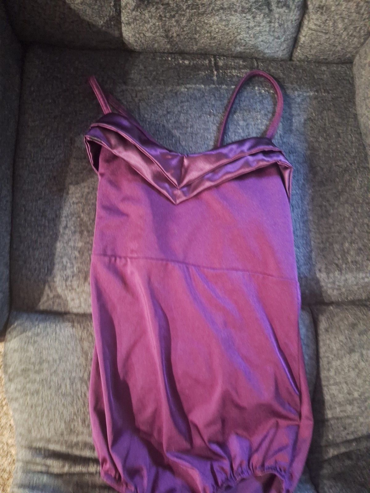 KELLE Purple Merlot Lycra Leotard Bodysuit Dance Costume Size Adult XL