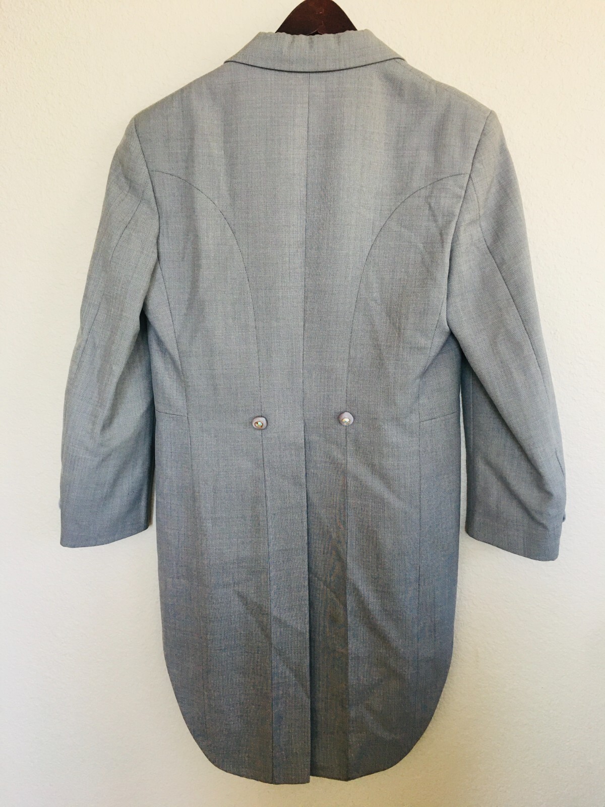 Tailored grey tuxedo pantsuit performance/dance costume