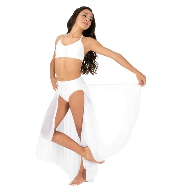 BRAND NEW Body Wrappers Adults Halter Bra Top White Size Extra Small