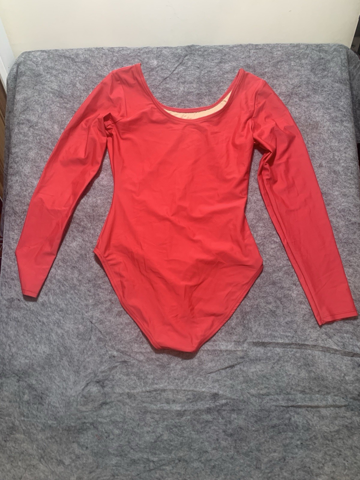 Leveret Leotard Long Sleeve Red NWT Womens Size XL NWT Dance/Ballet 0582