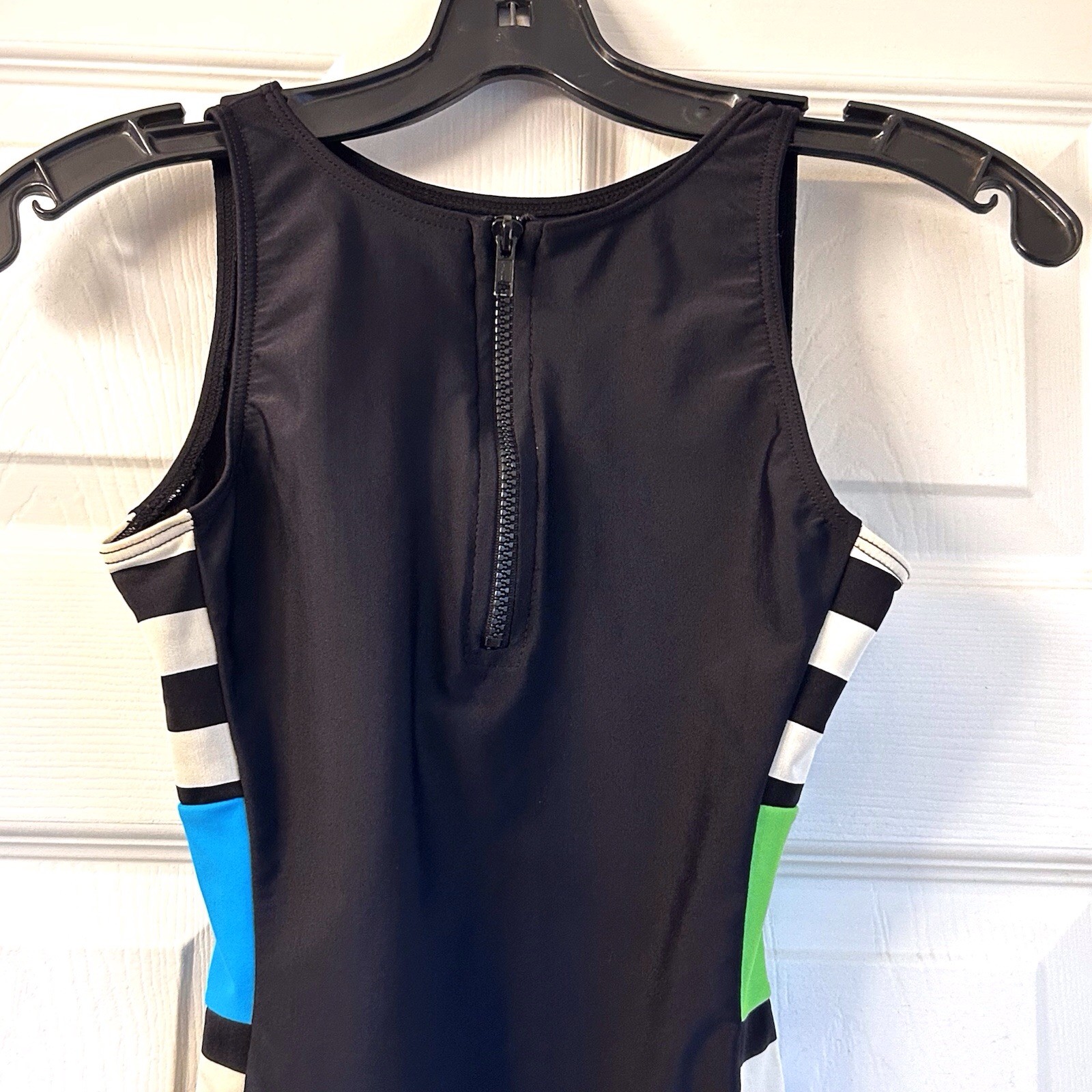 Vintage Marika 80/90’s Black Leotard High Leg Size Small Adult Bodysuit Nylon
