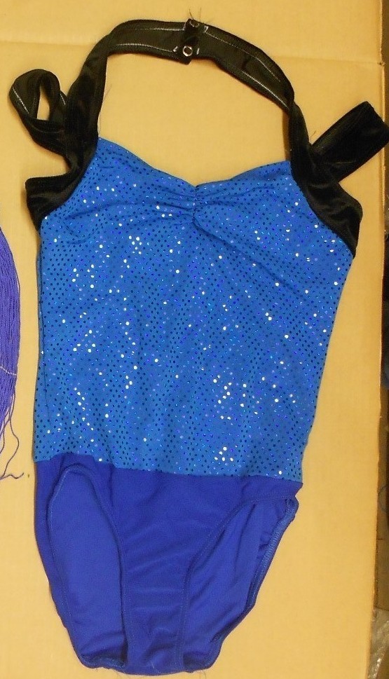 Hologram Dot Halter Leotard Pinch Front 4 Color Choices Ad/Ch over 20 available