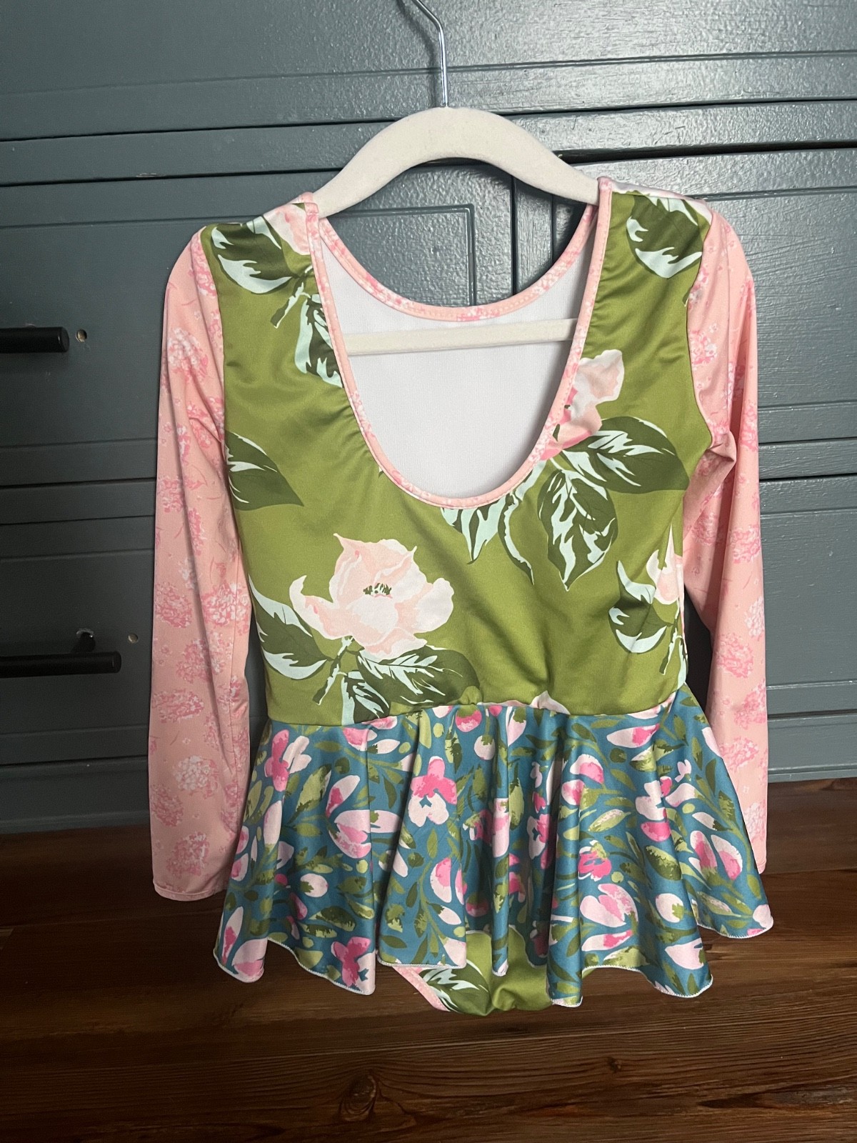sweet honey girls size 5 youth floral leotard
