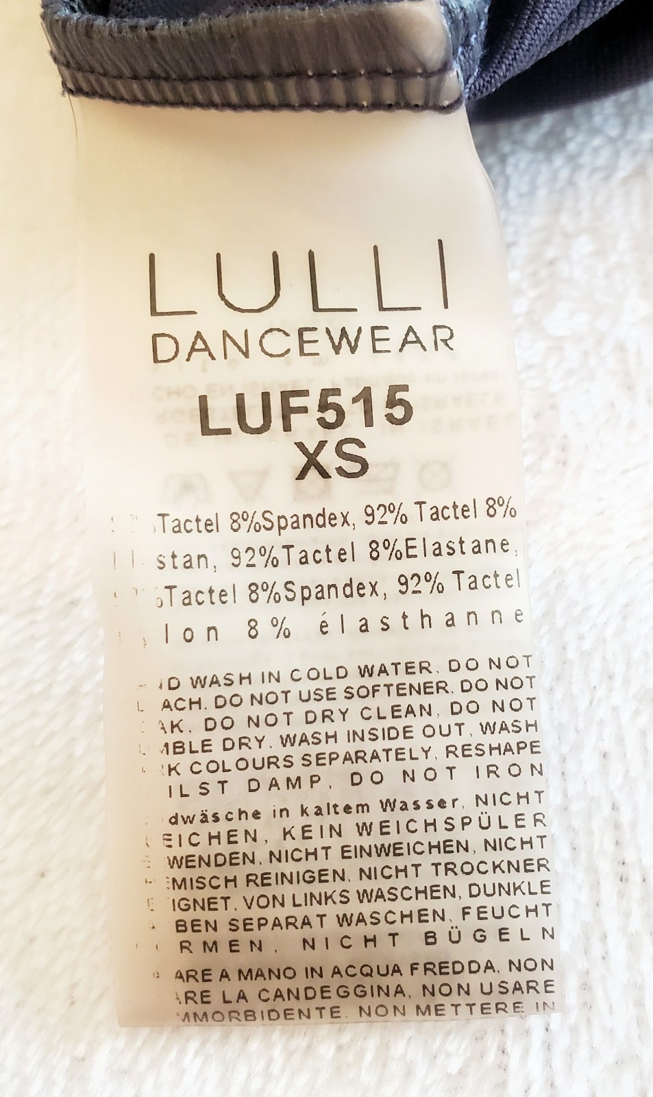 Lulli Dancewear Ballet Leotard Adult AXS Extra Small Aerialist Costume
