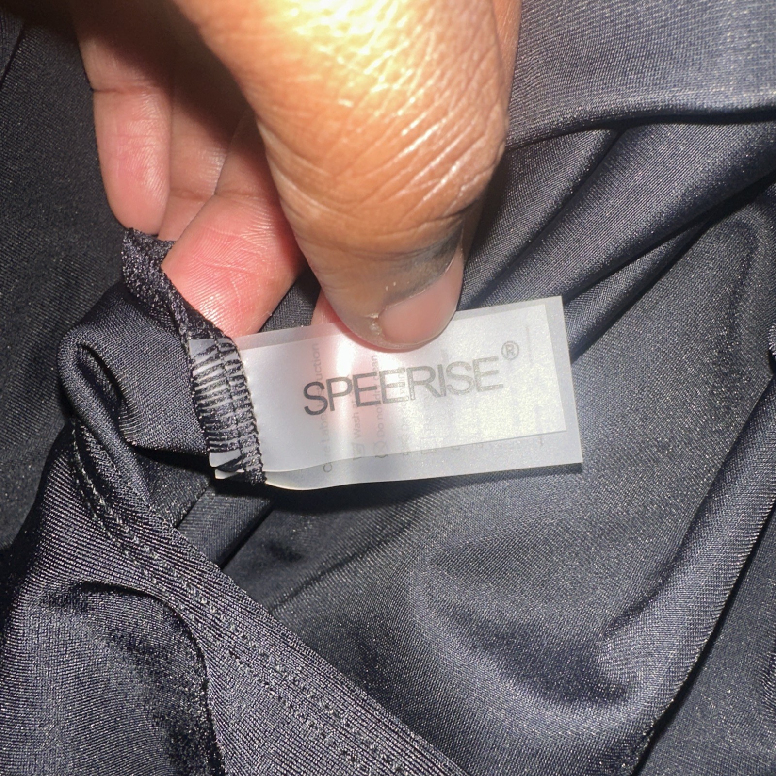 Speerise Black Short Sleeve Leotard Small
