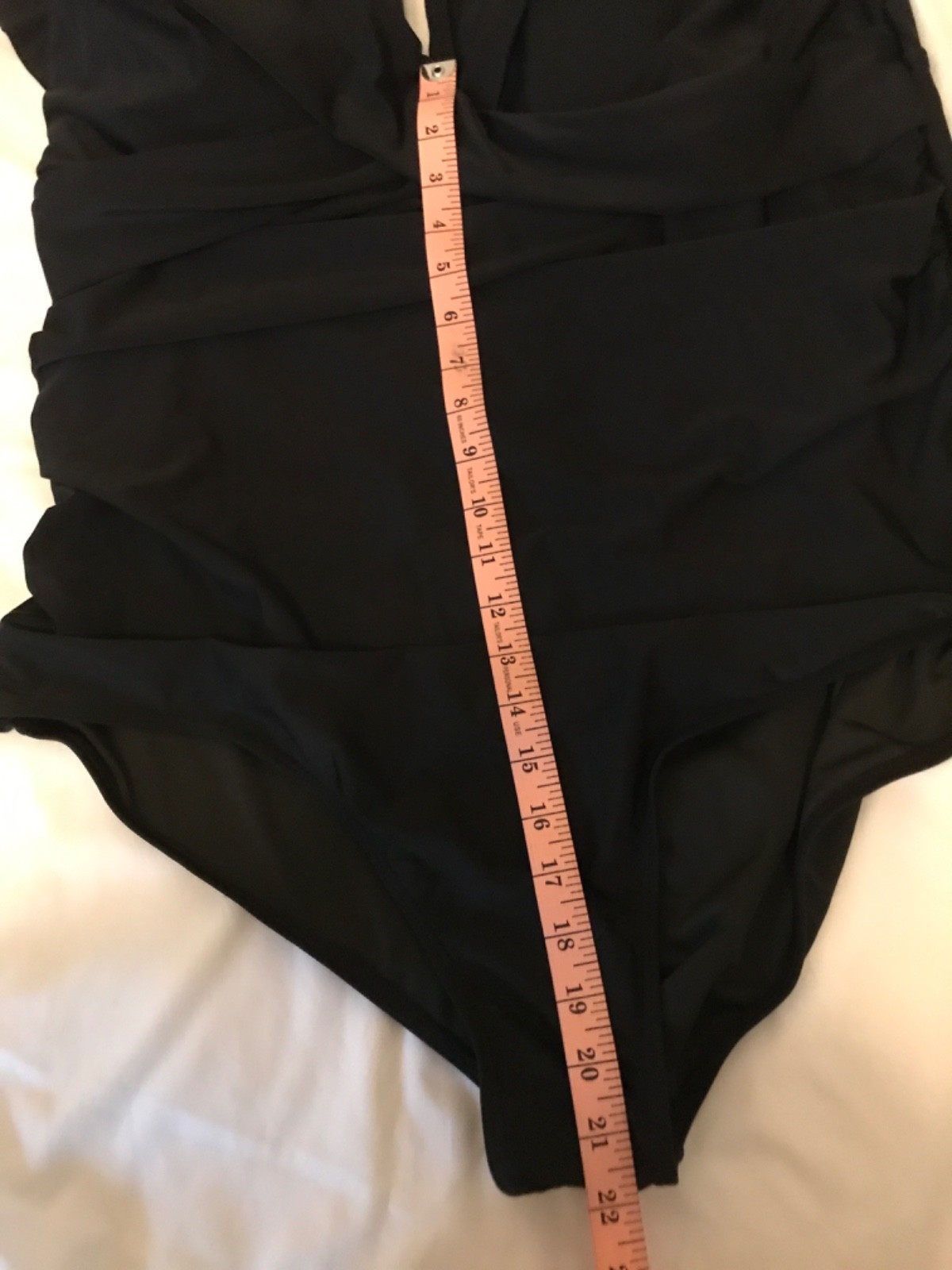 YONIQUE black swimsuit size 24W one piece ruffle sleeve removable padding