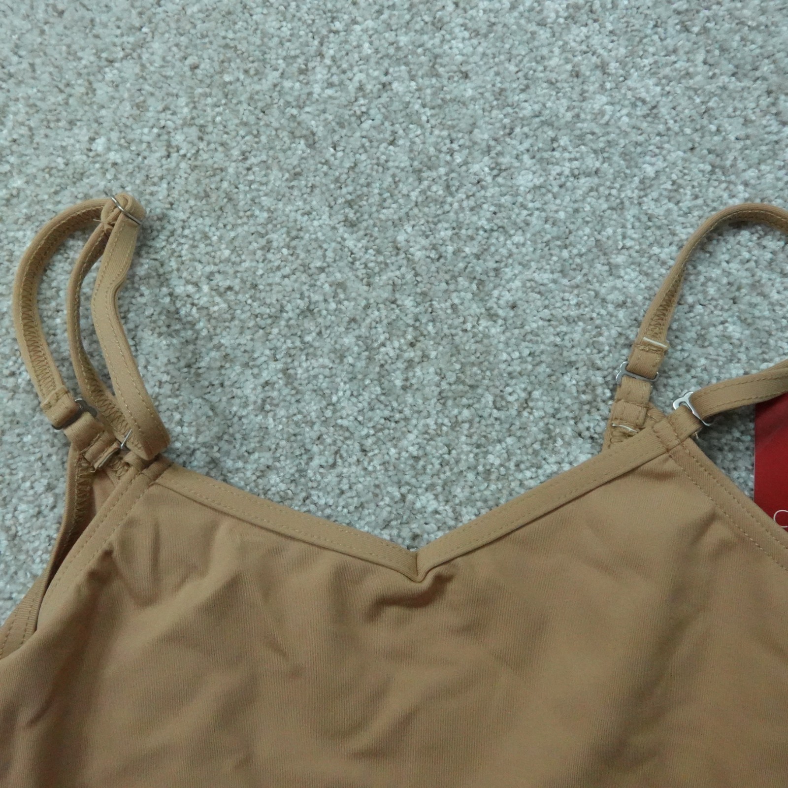 Capezio Leotard Womens Small Light Suntan Sleeveless Cami Ballet Dancewear